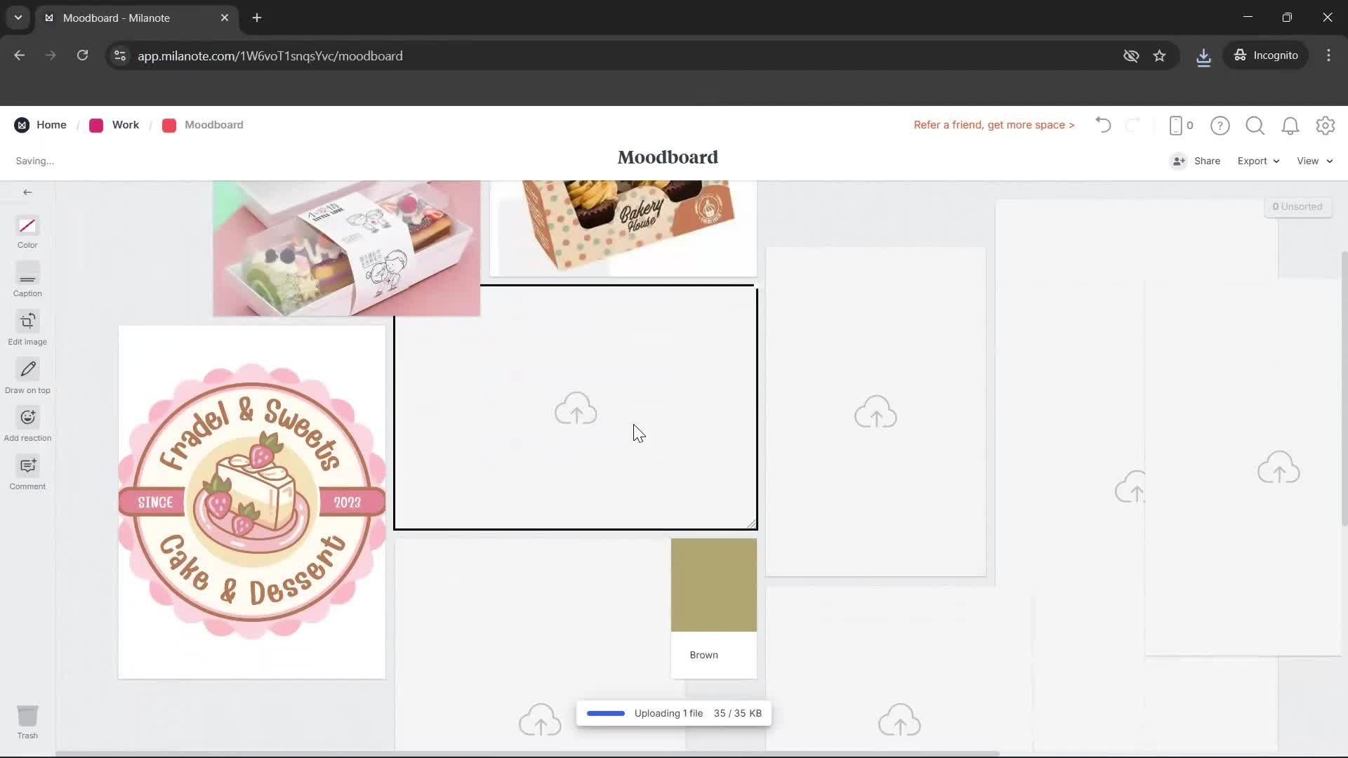 Creating a board screenshot