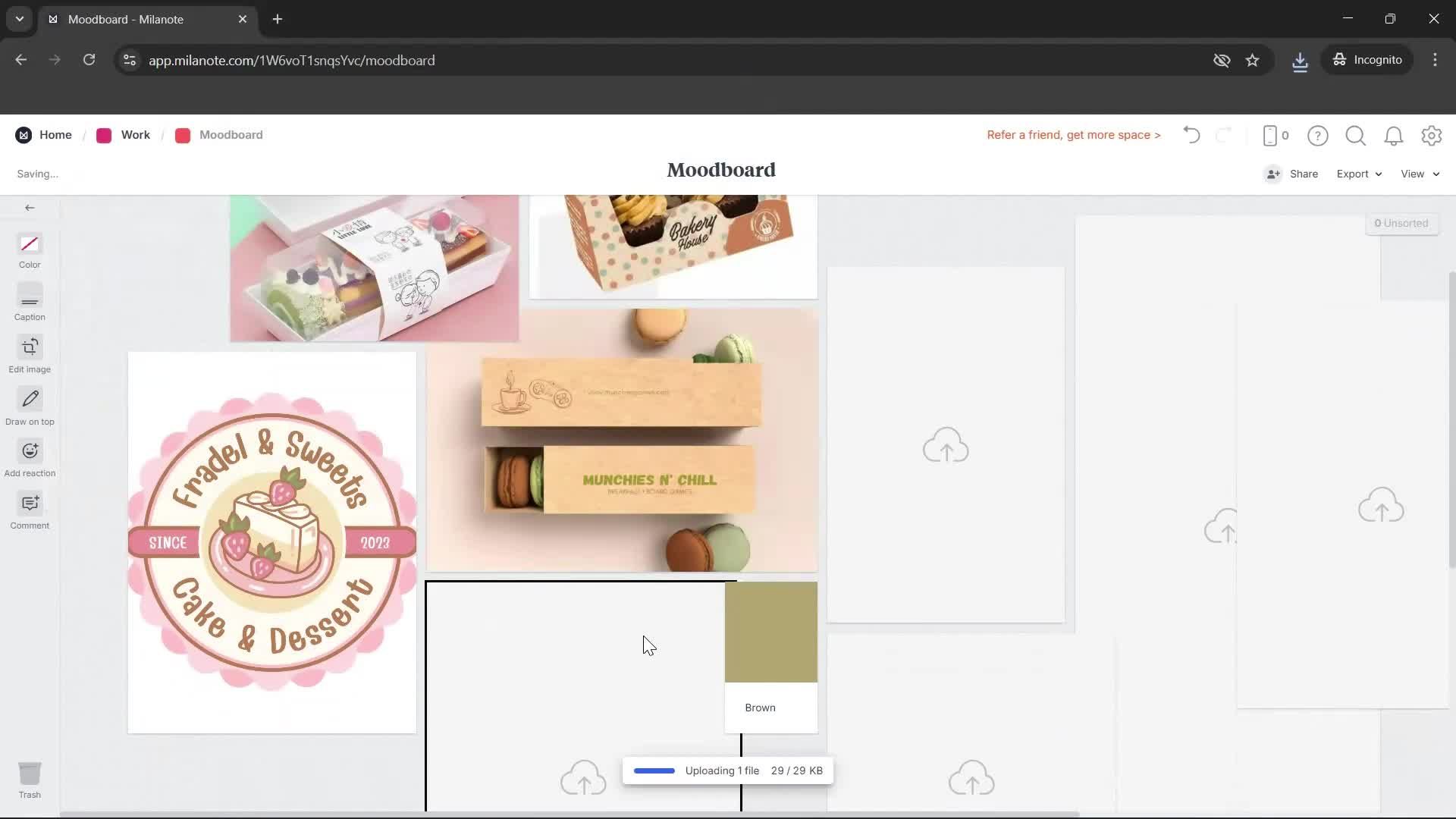 Creating a board screenshot