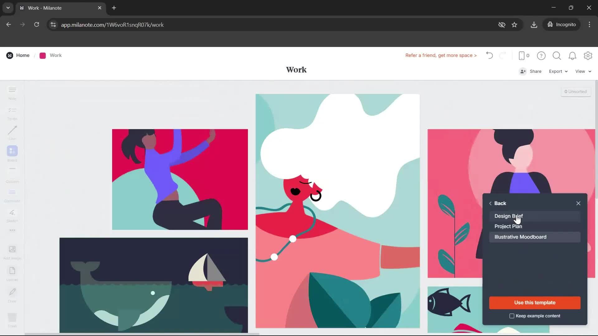 Creating a board screenshot
