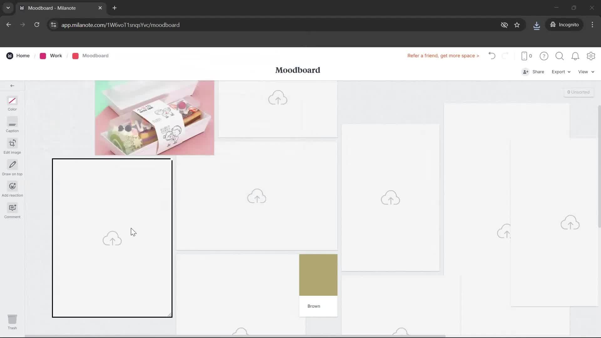 Creating a board screenshot