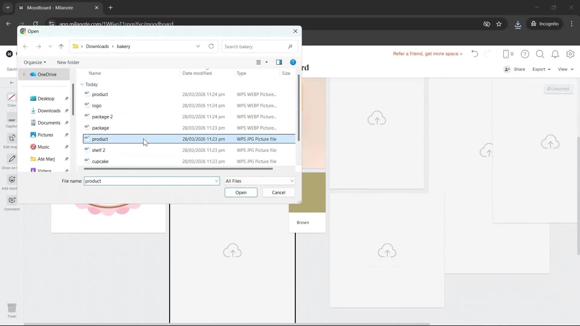 Creating a board screenshot
