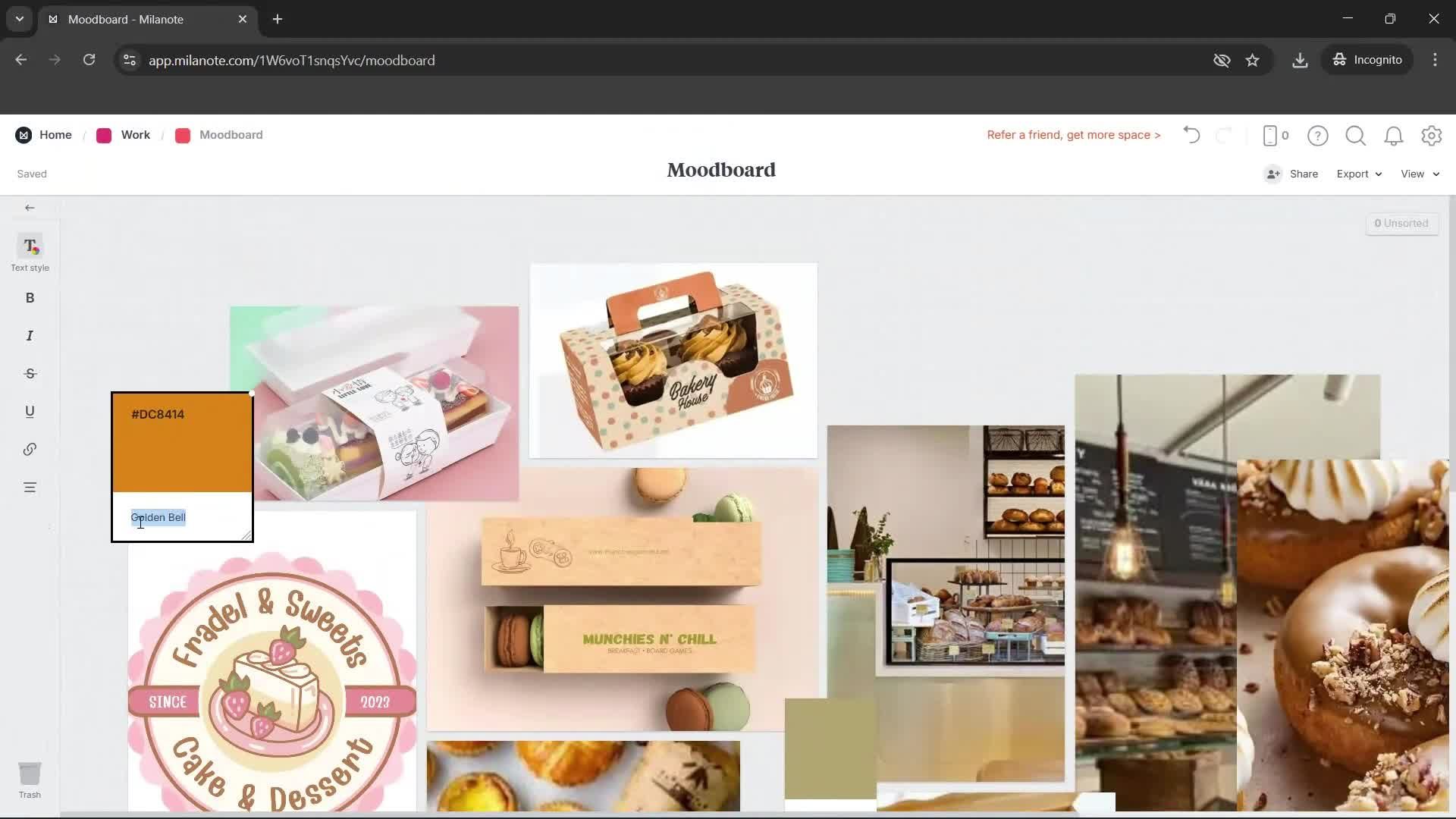 Creating a board screenshot