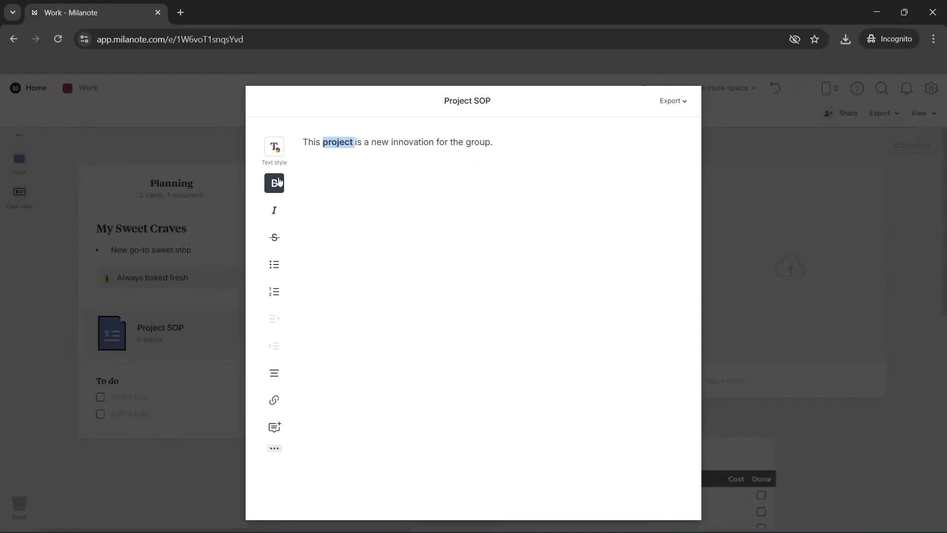 Creating a board screenshot