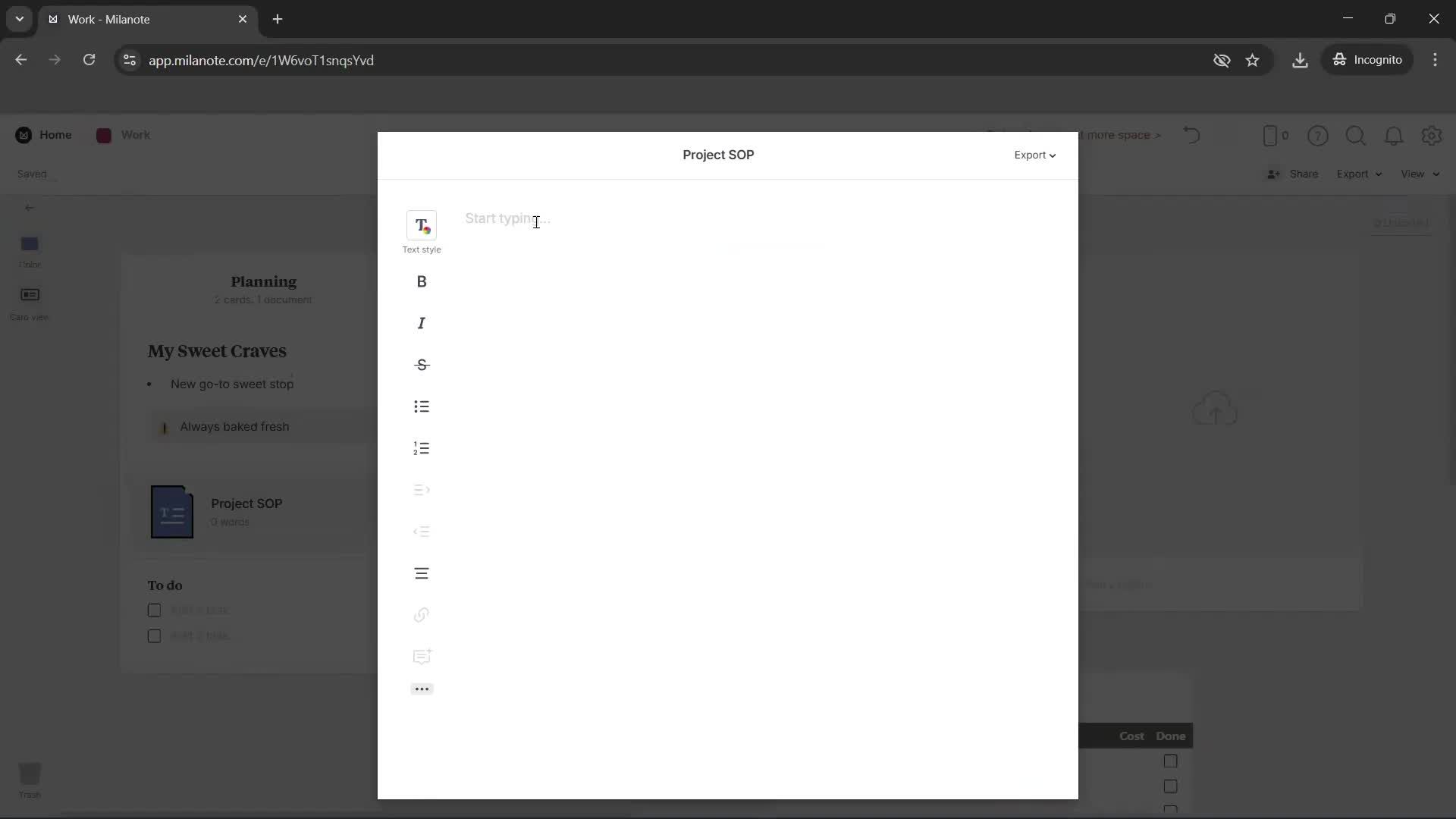 Creating a board screenshot