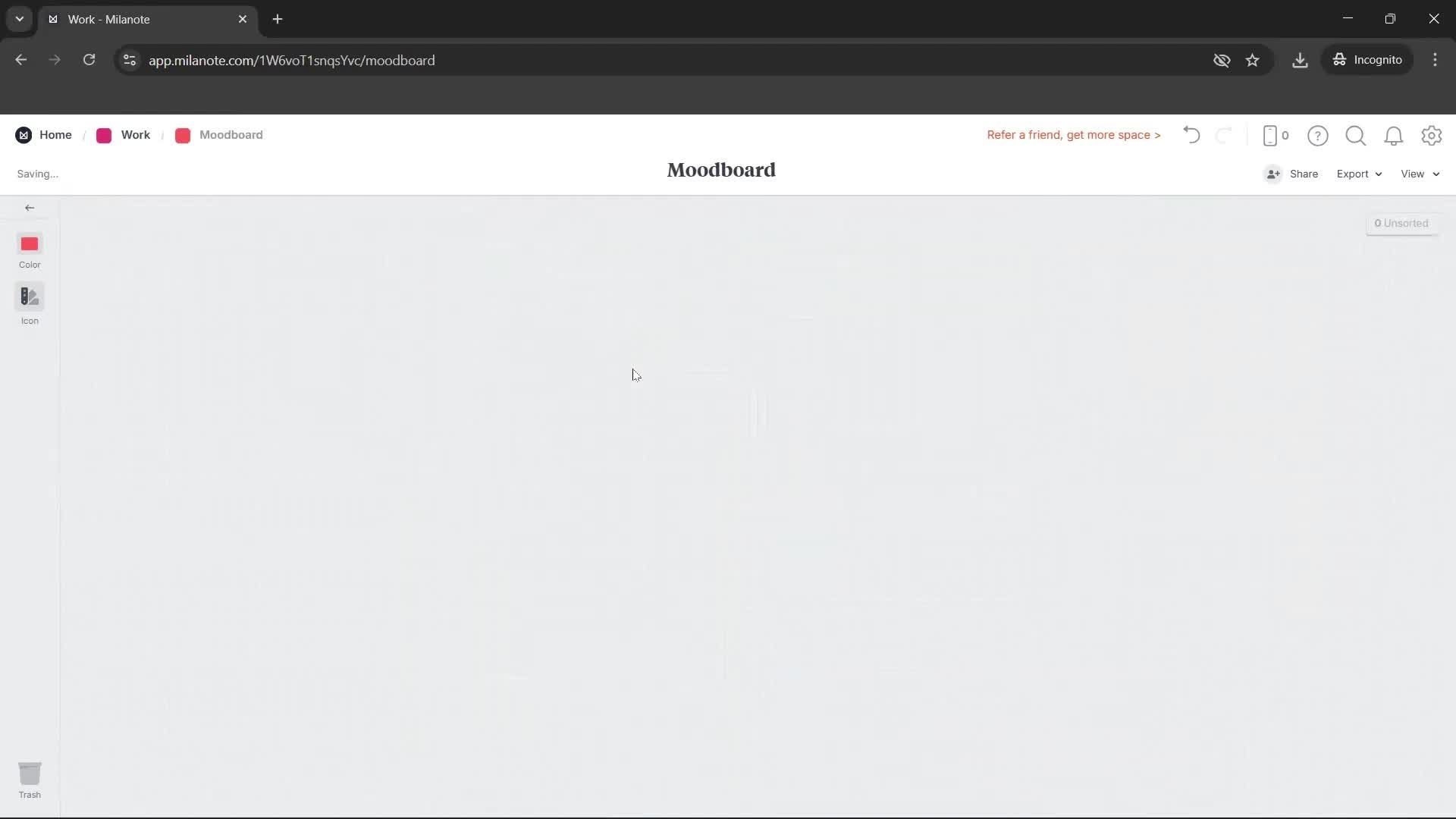Creating a board screenshot