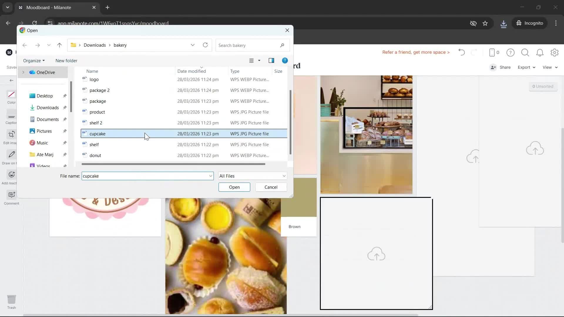 Creating a board screenshot