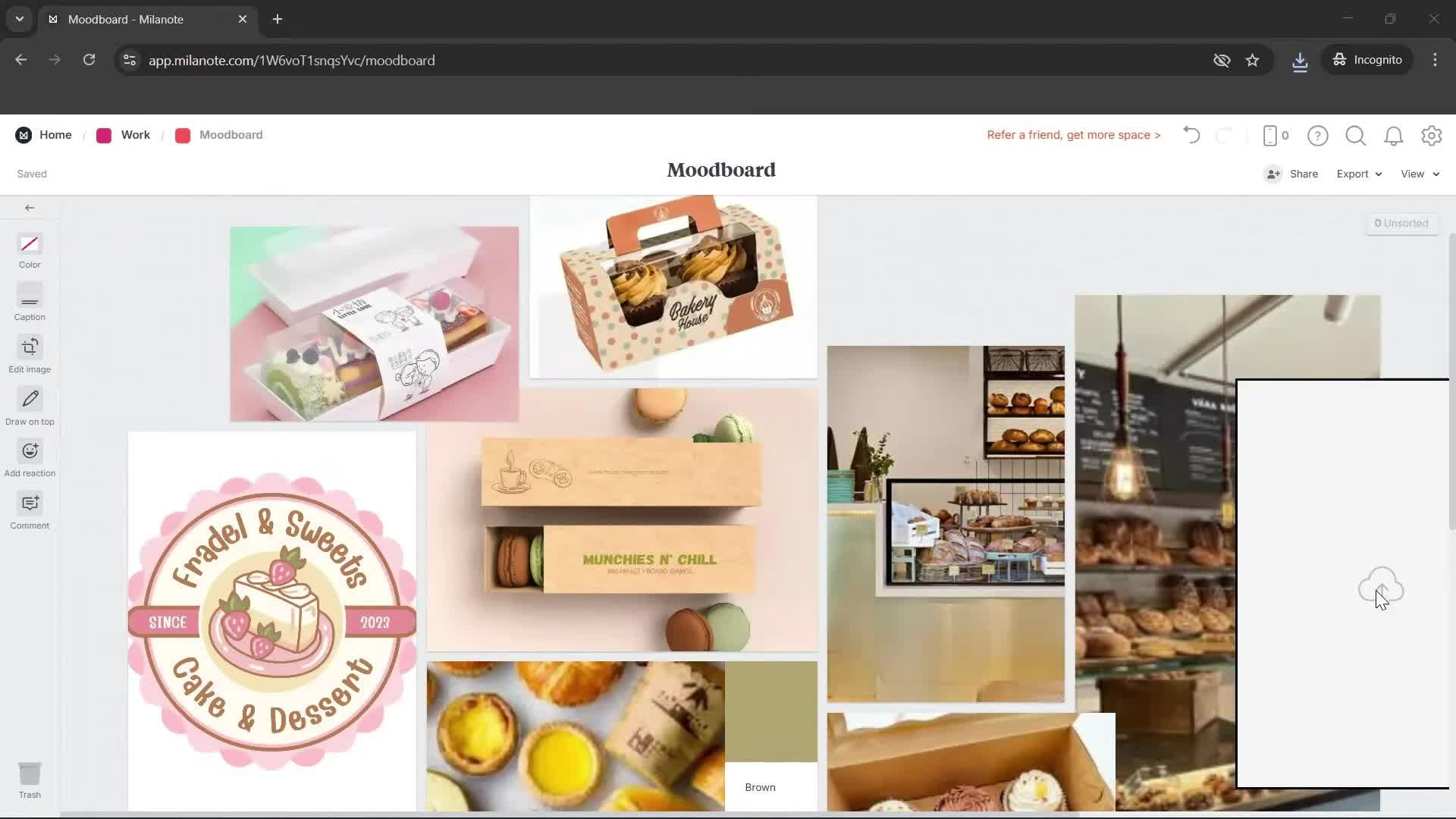 Creating a board screenshot