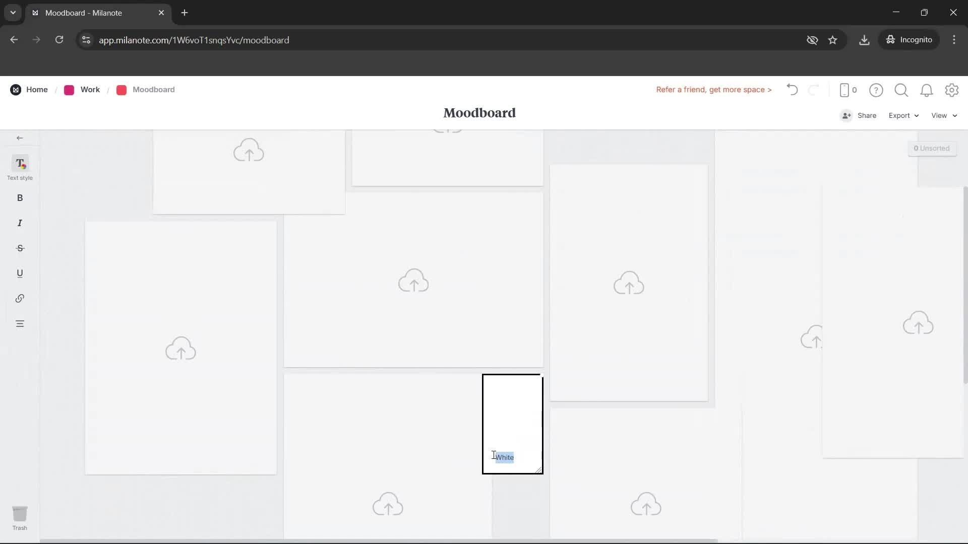 Creating a board screenshot