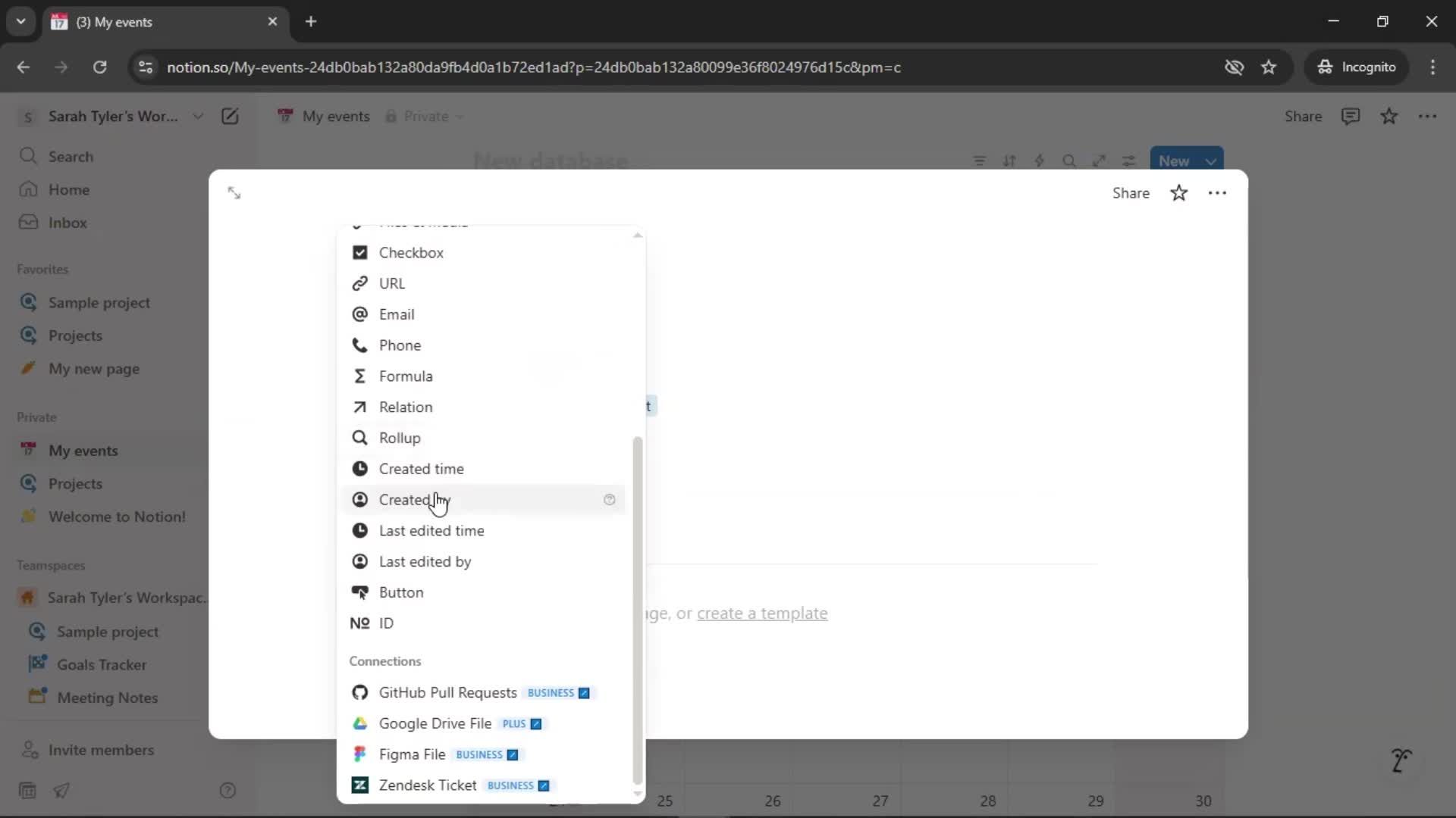 Creating a calendar screenshot