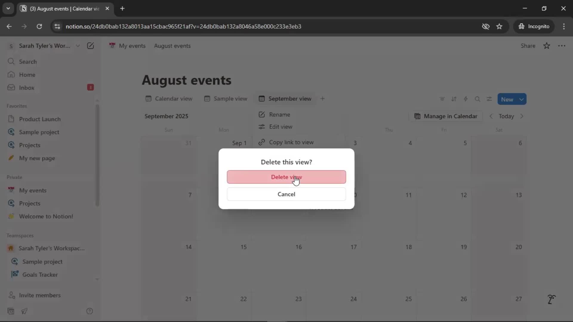 Creating a calendar screenshot