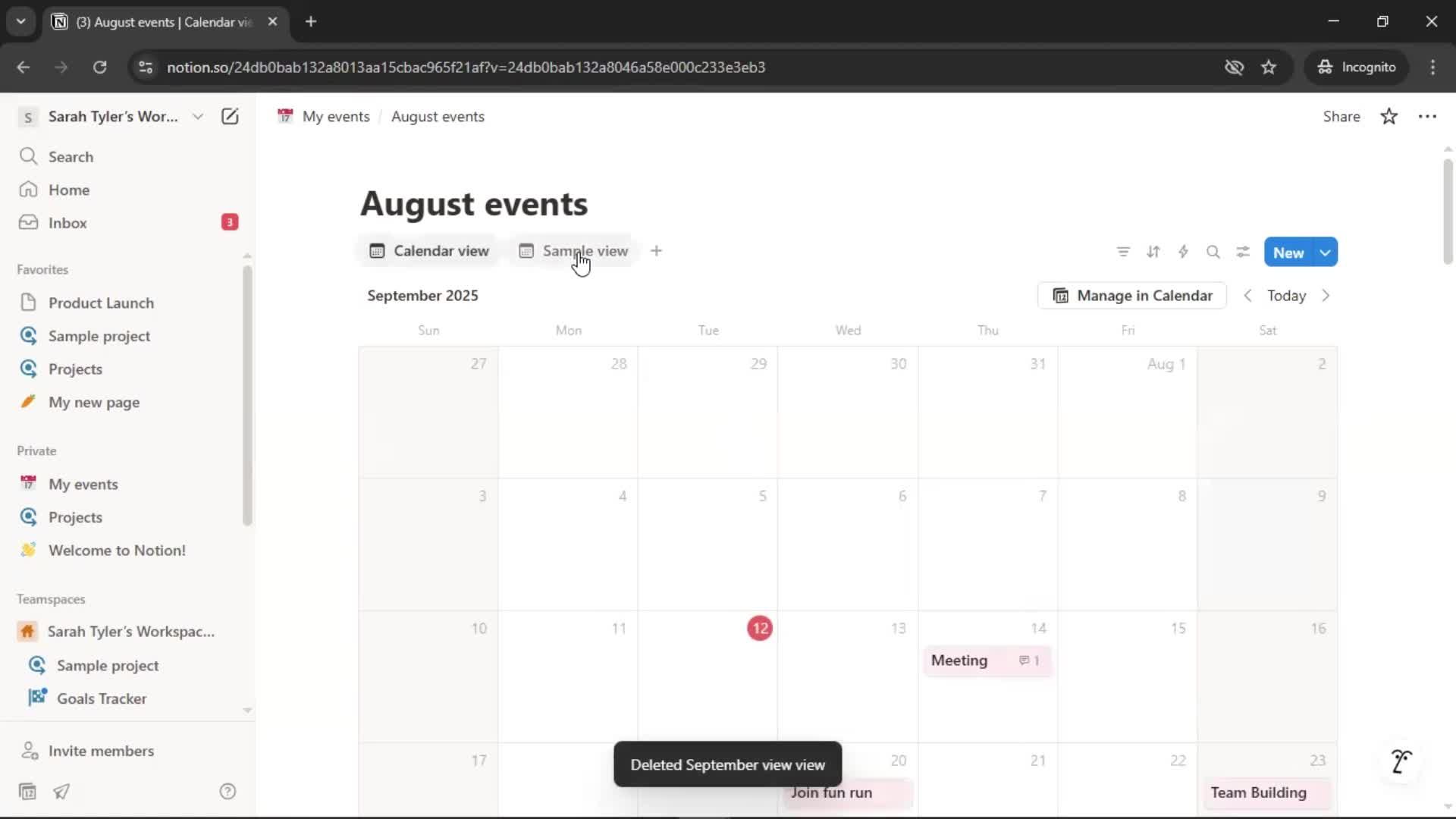Creating a calendar screenshot