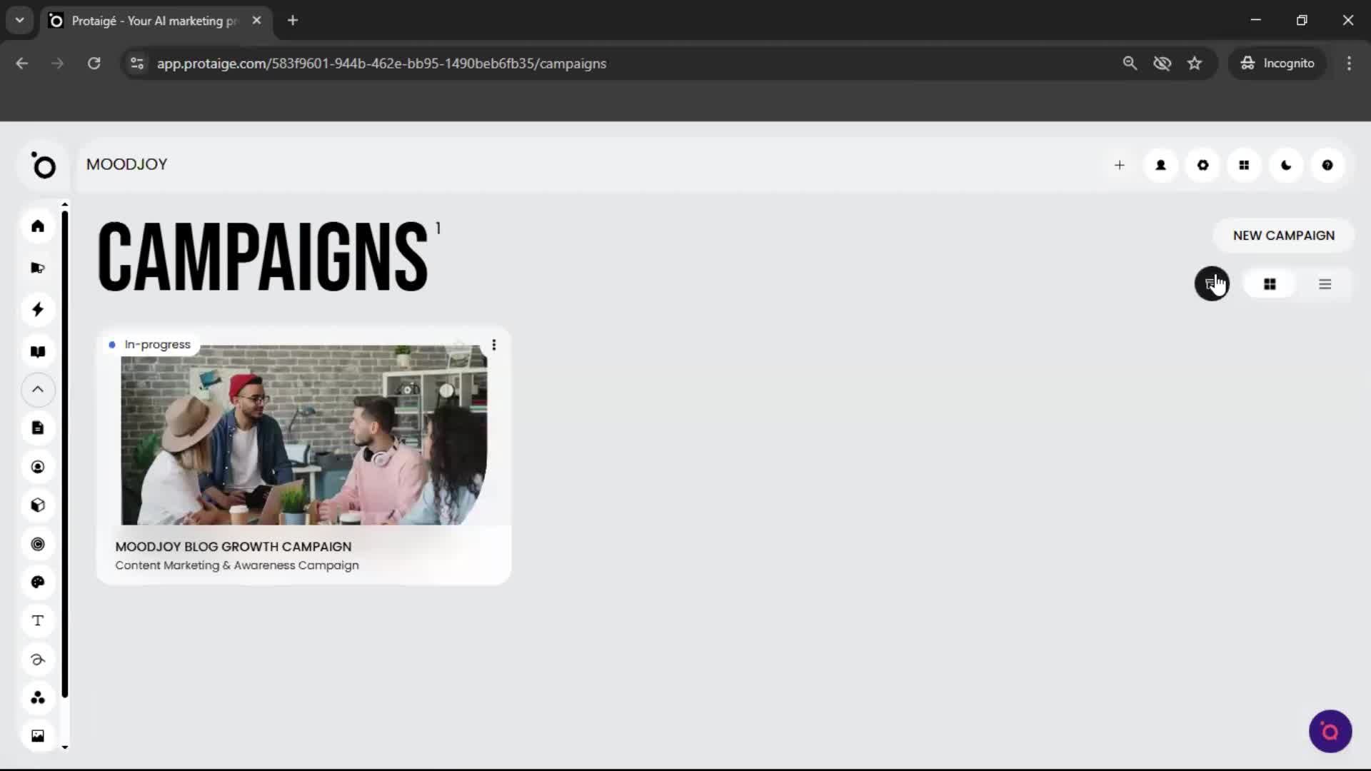 Creating a campaign screenshot