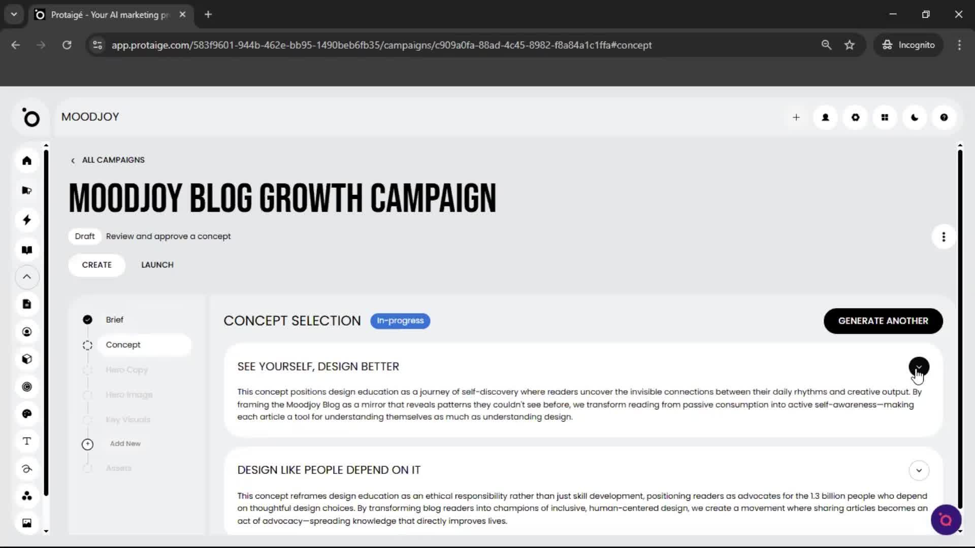 Creating a campaign screenshot