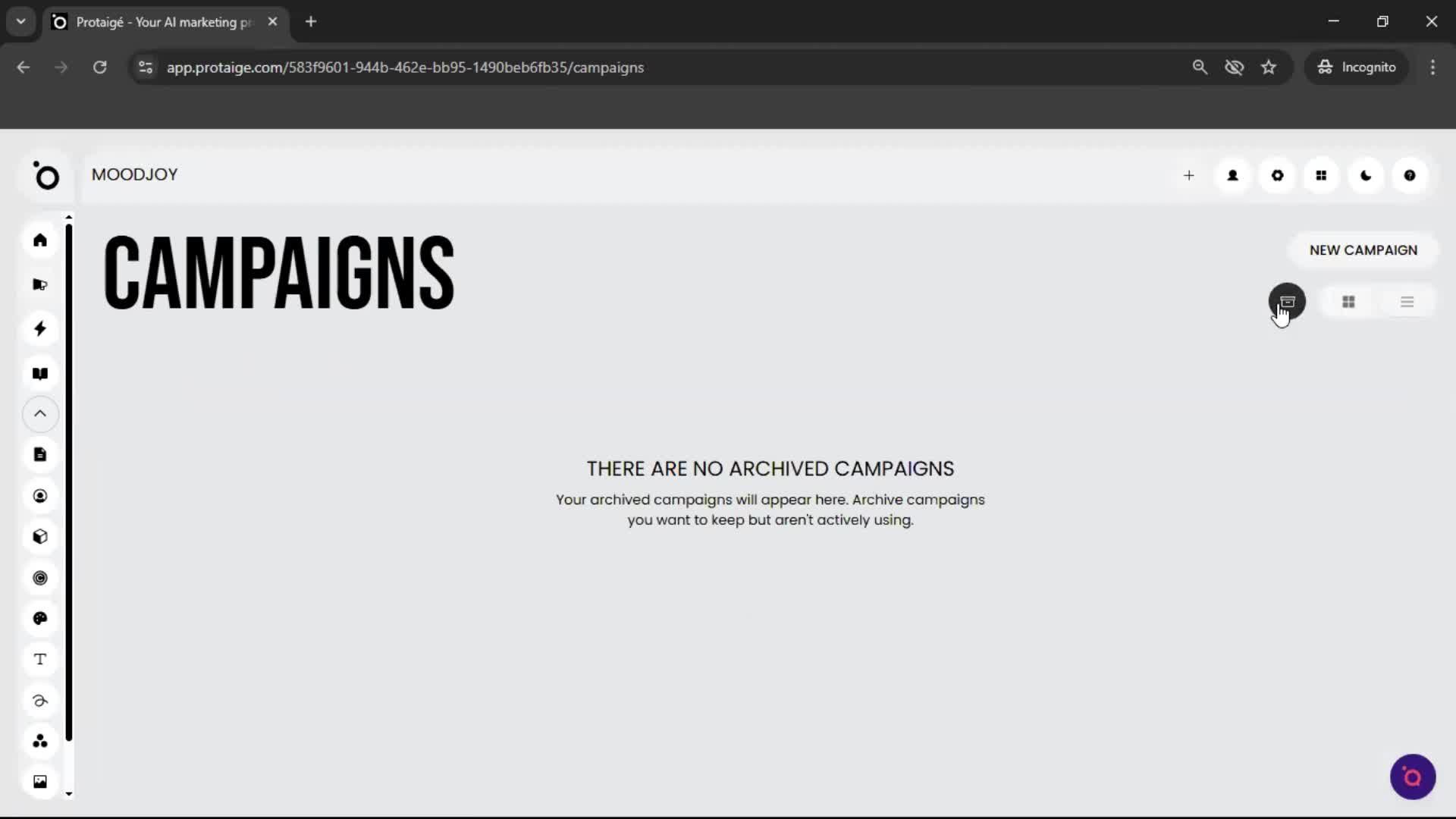 Creating a campaign screenshot