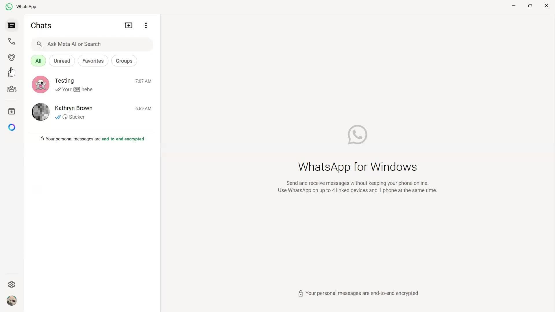 Creating a channel screenshot