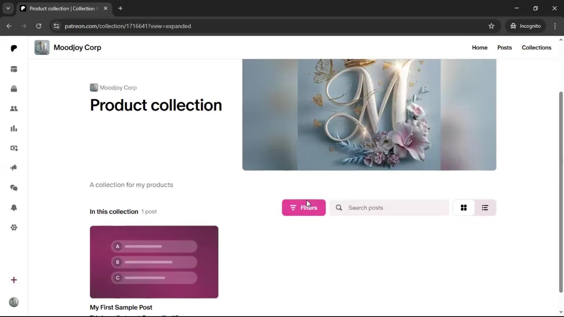 Creating a collection on Patreon video thumbnail