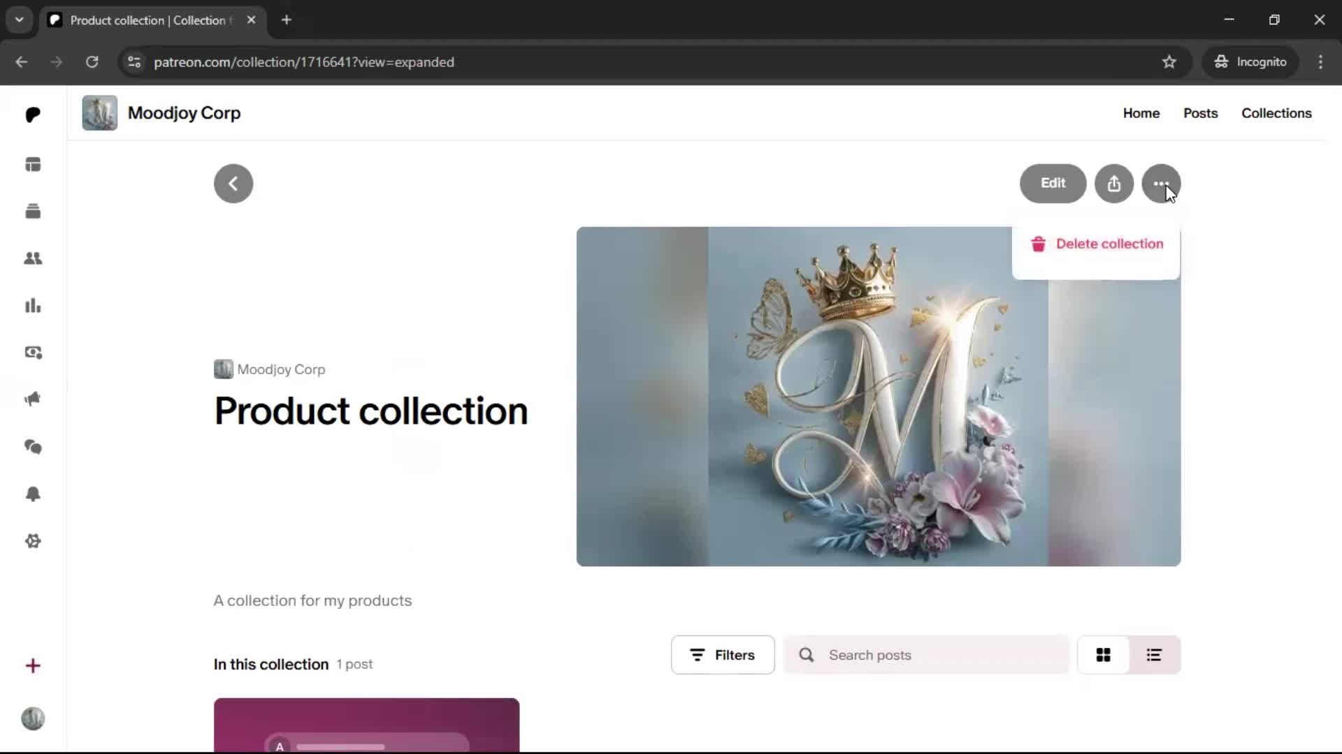 Creating a collection on Patreon video thumbnail