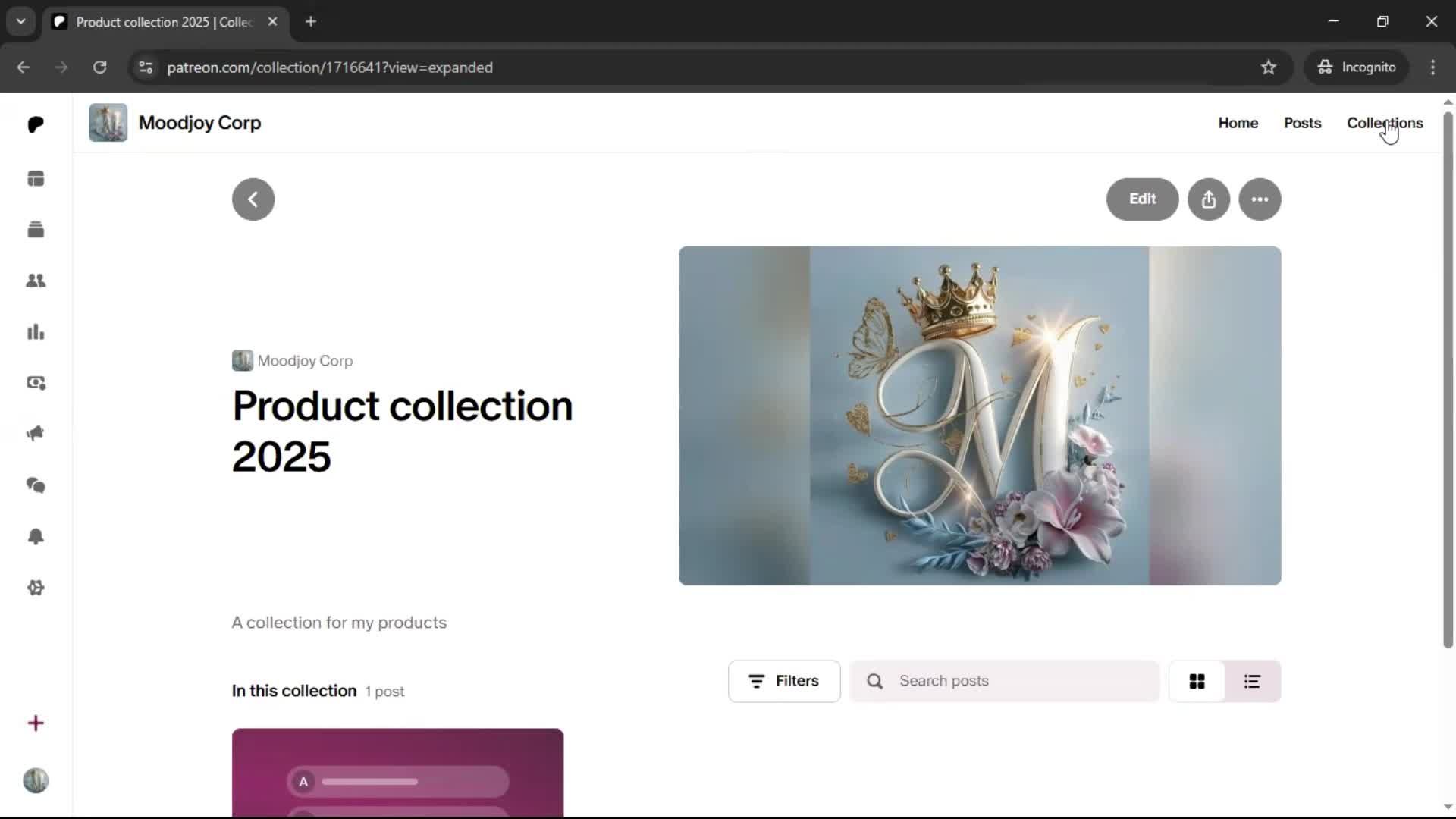 Creating a collection screenshot