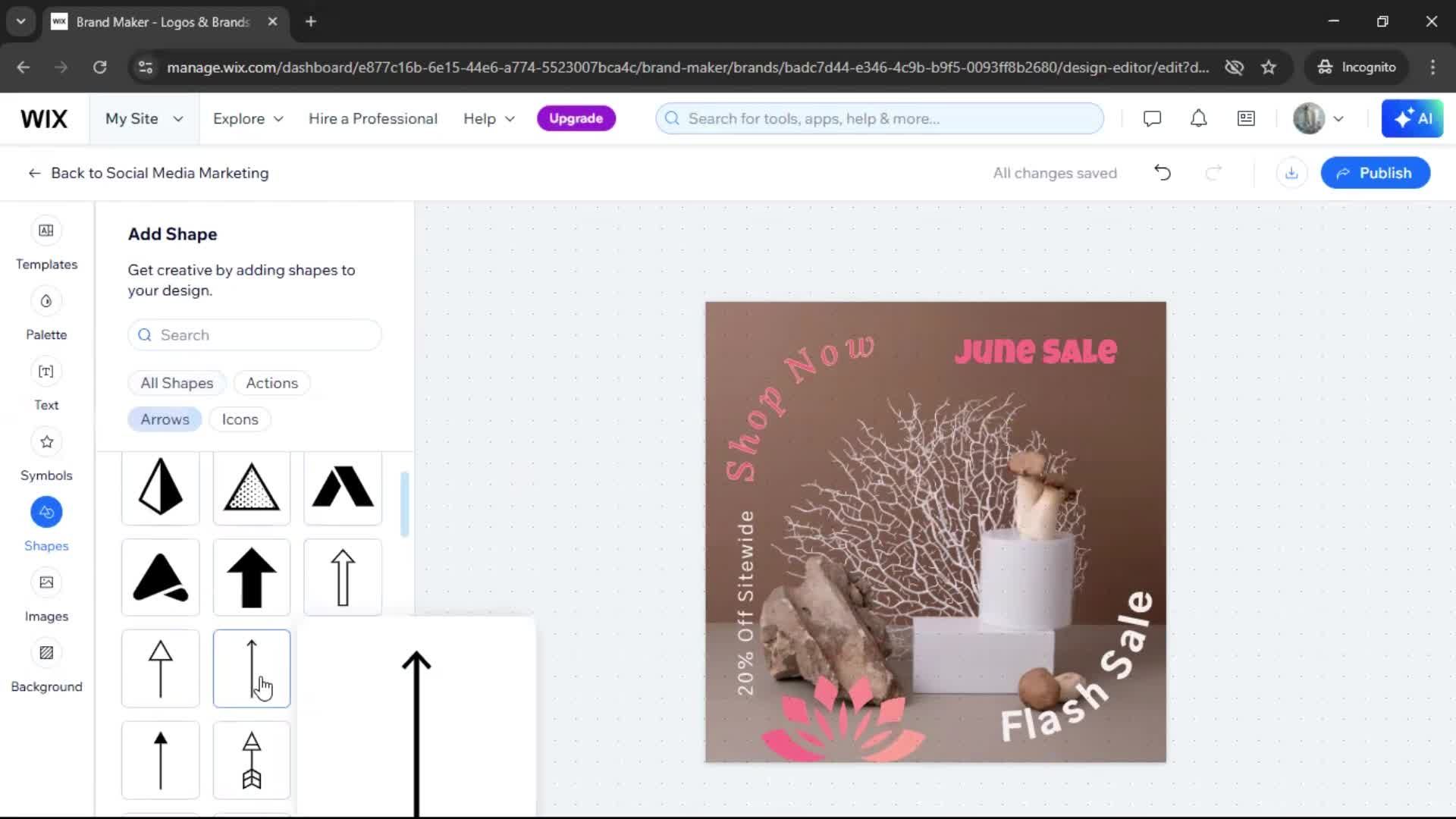 Creating a design screenshot