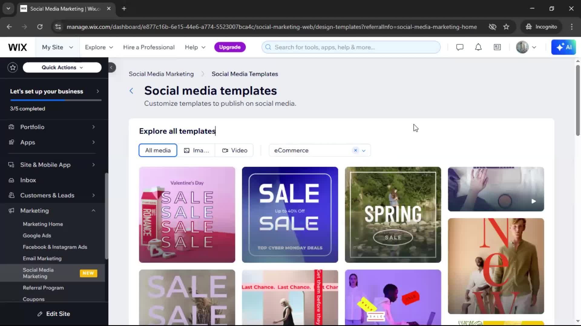 Creating a design screenshot