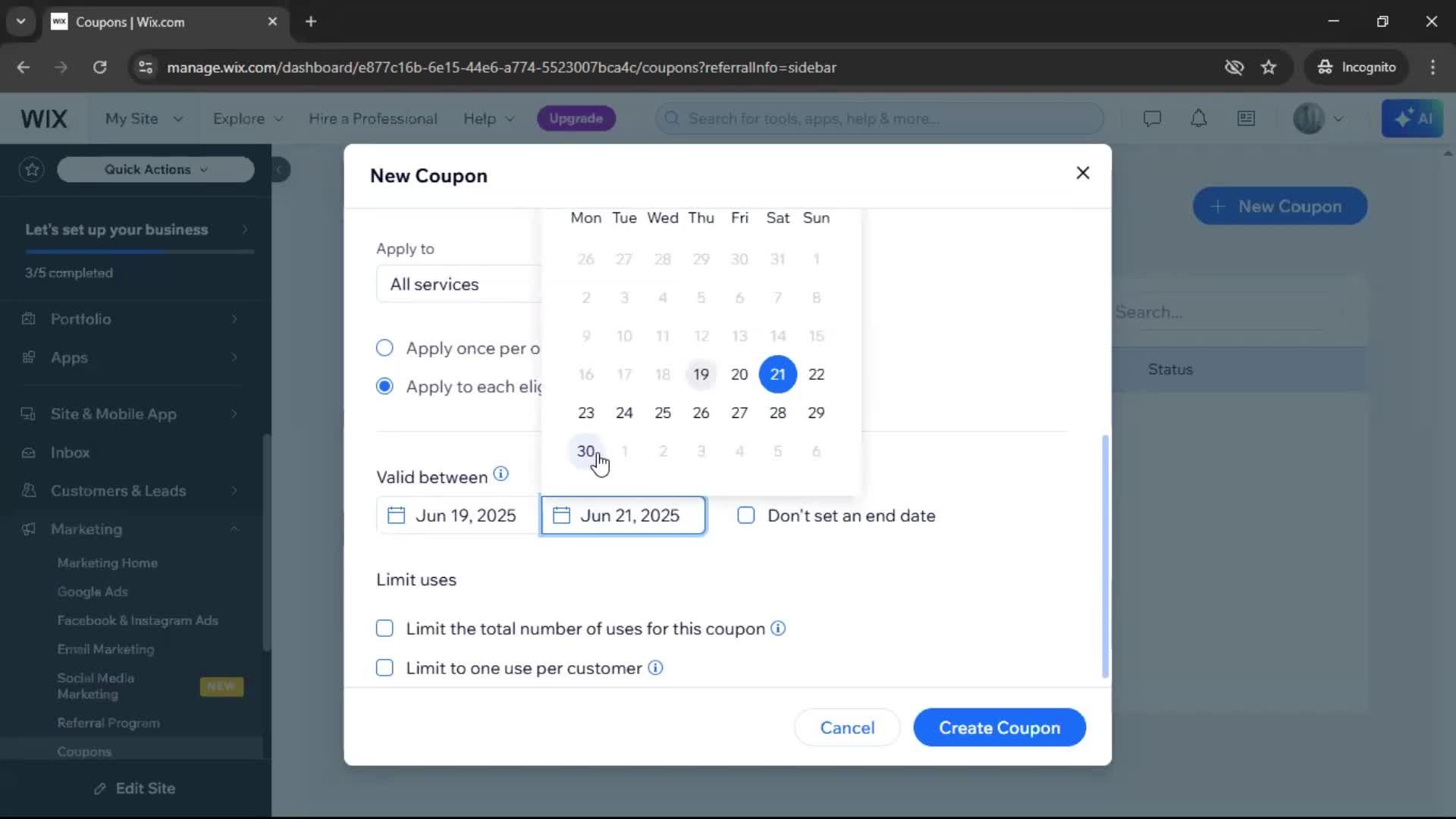 Creating a discount code on Wix video thumbnail
