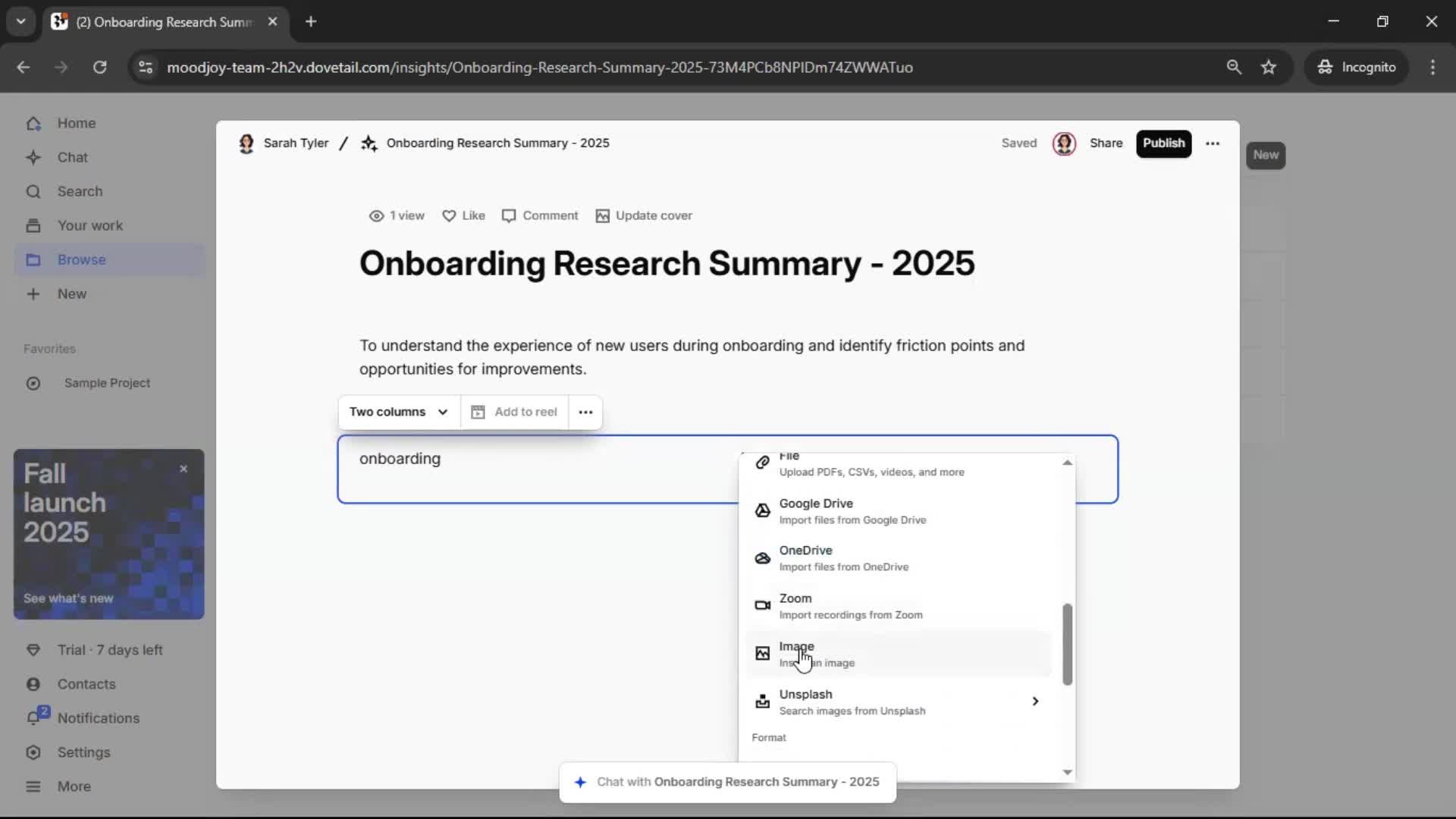 Creating a document screenshot
