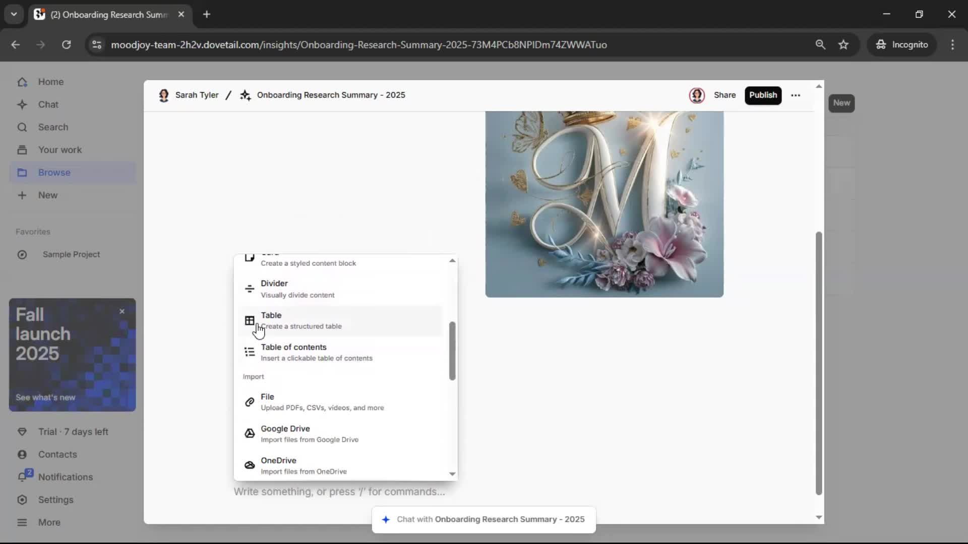 Creating a document screenshot