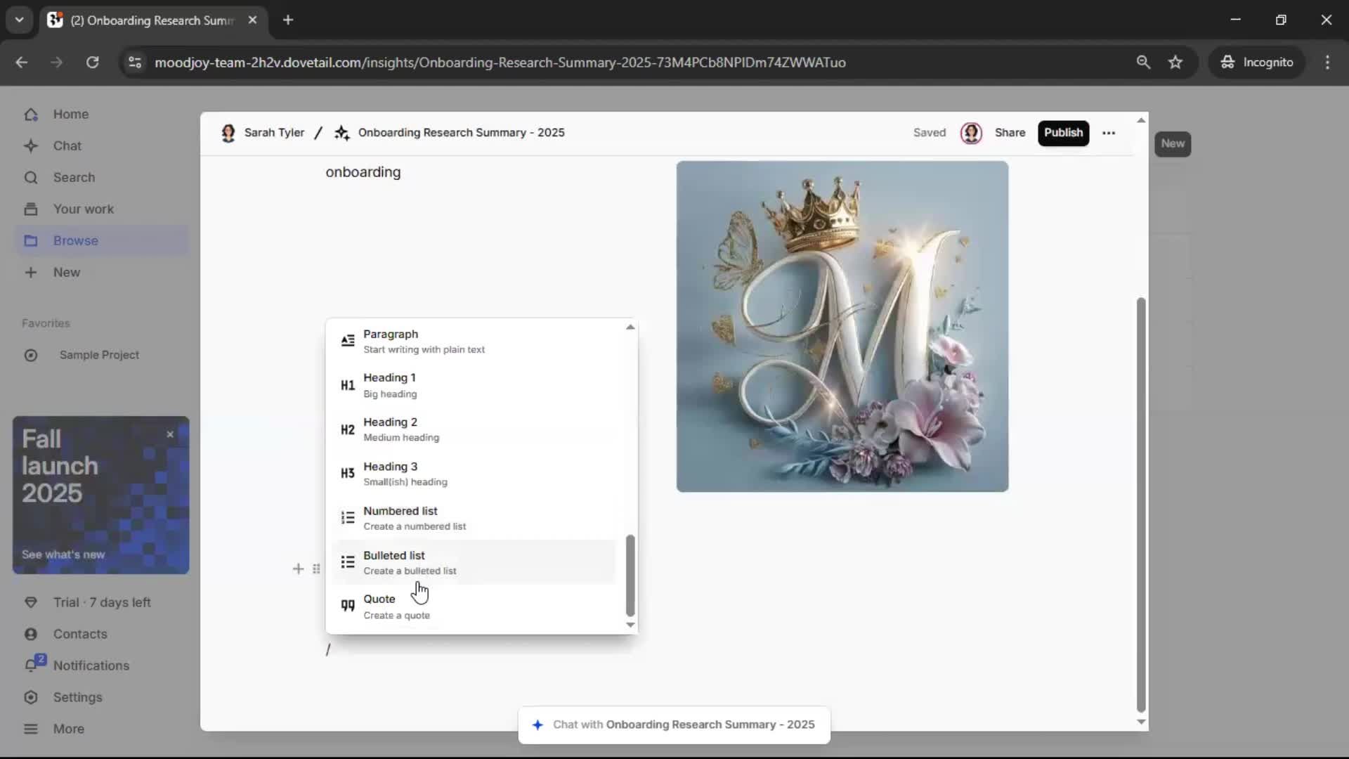 Creating a document screenshot