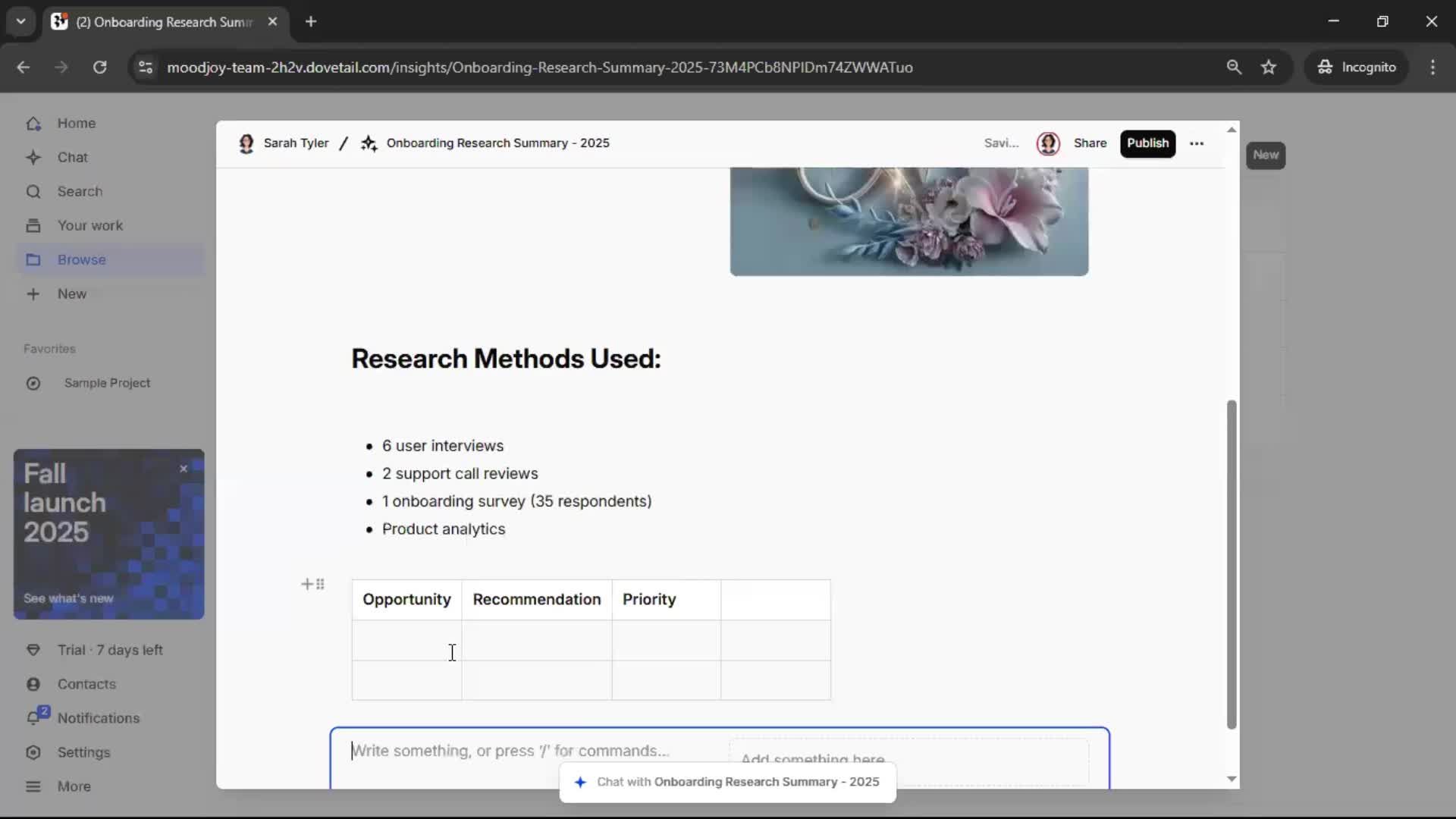Creating a document screenshot