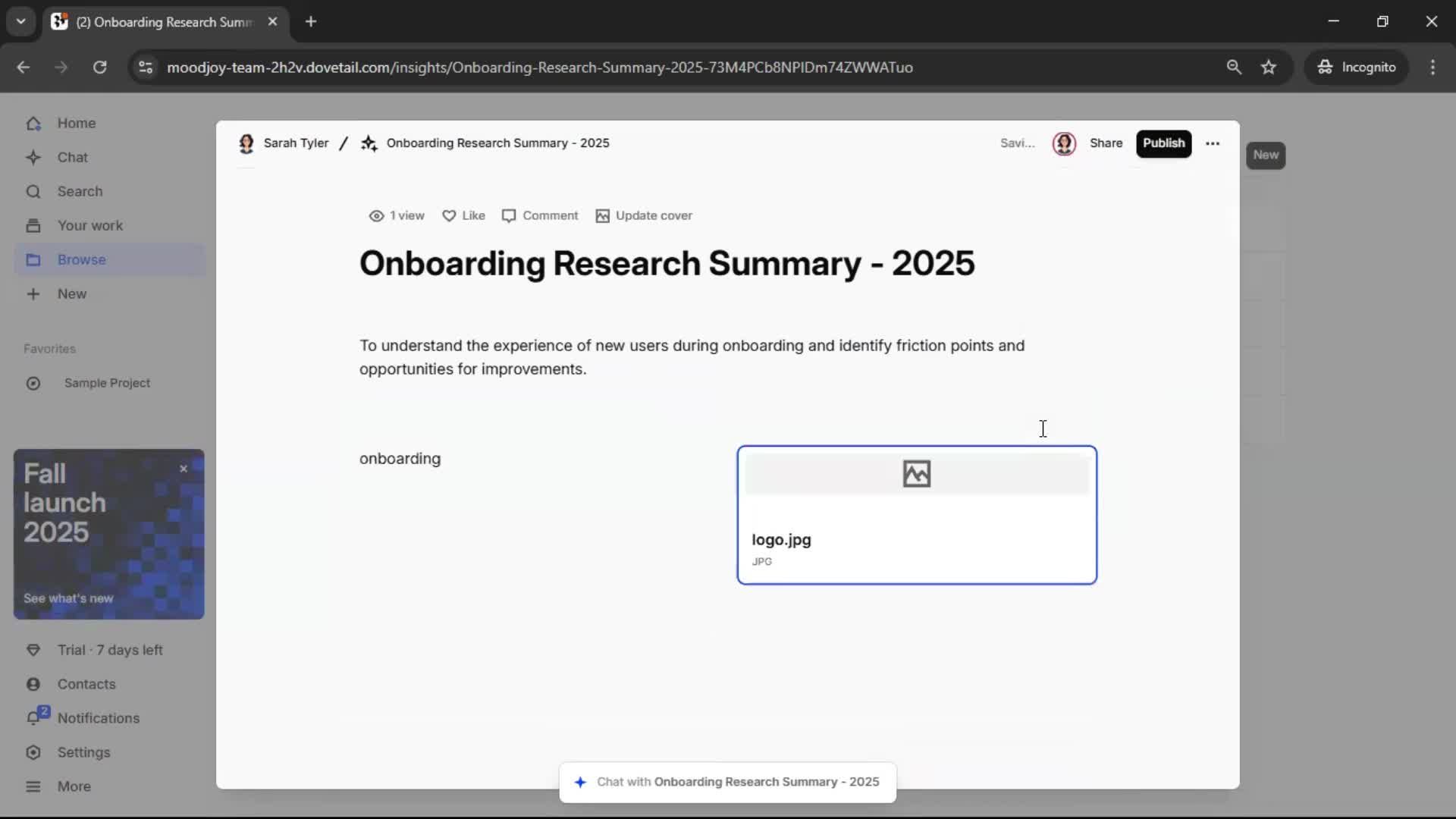 Creating a document screenshot