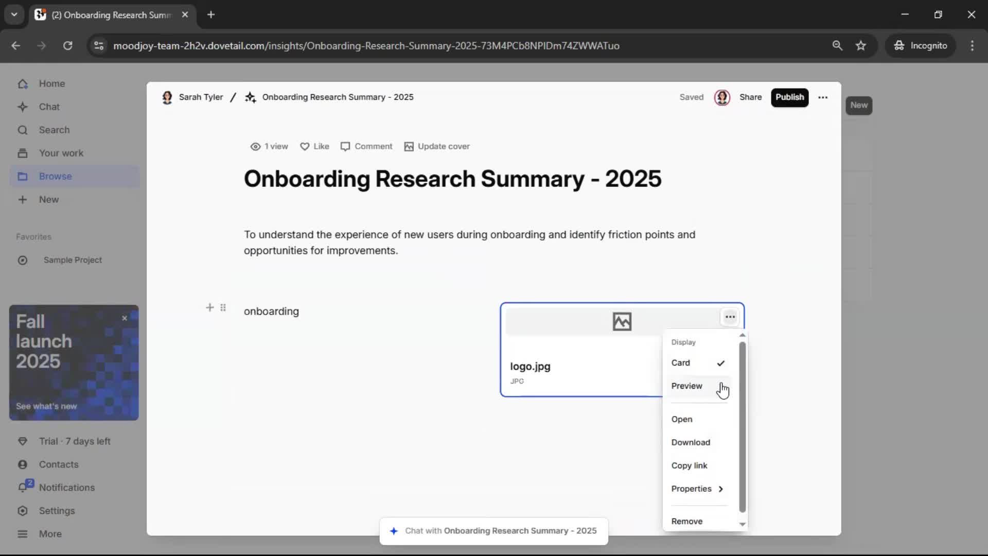 Creating a document screenshot