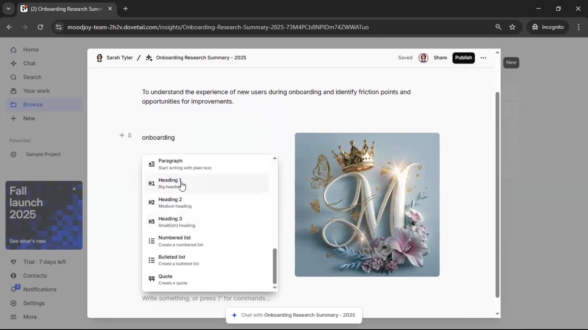 Creating a document screenshot