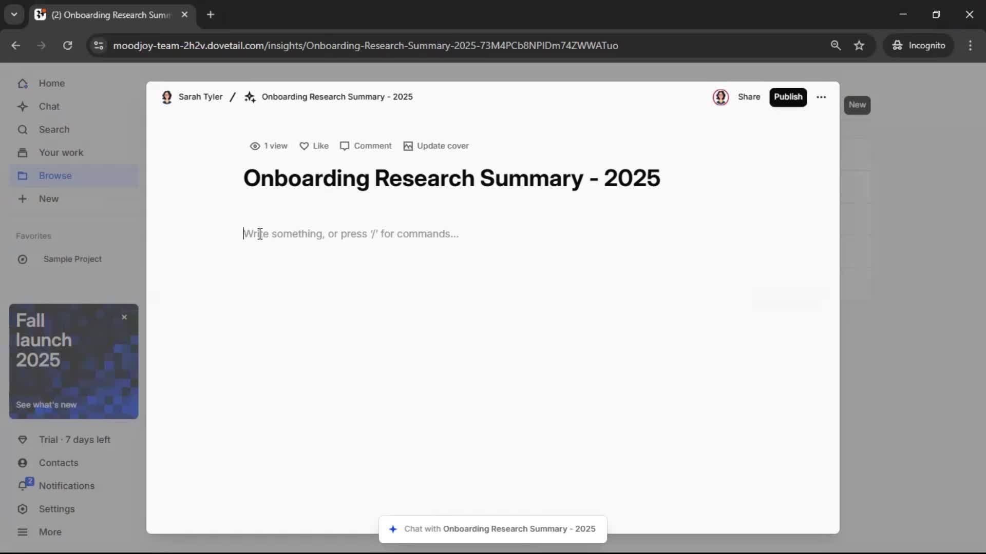 Creating a document screenshot
