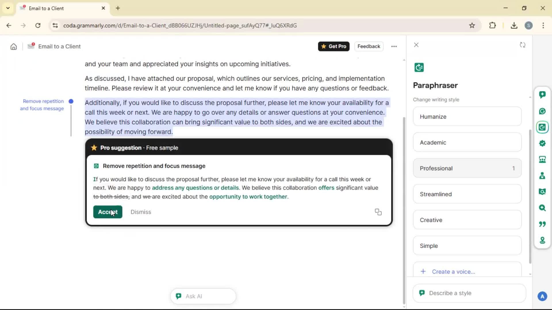 Creating a document screenshot