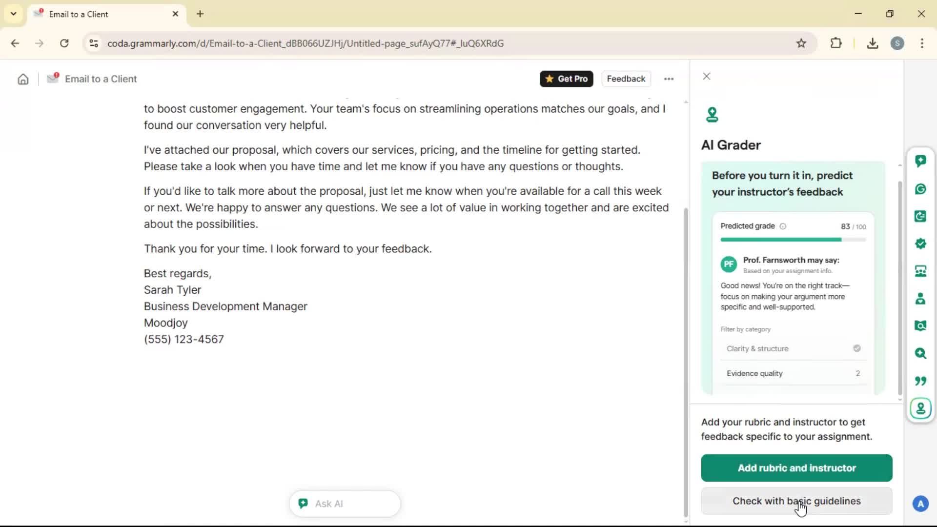 Creating a document screenshot