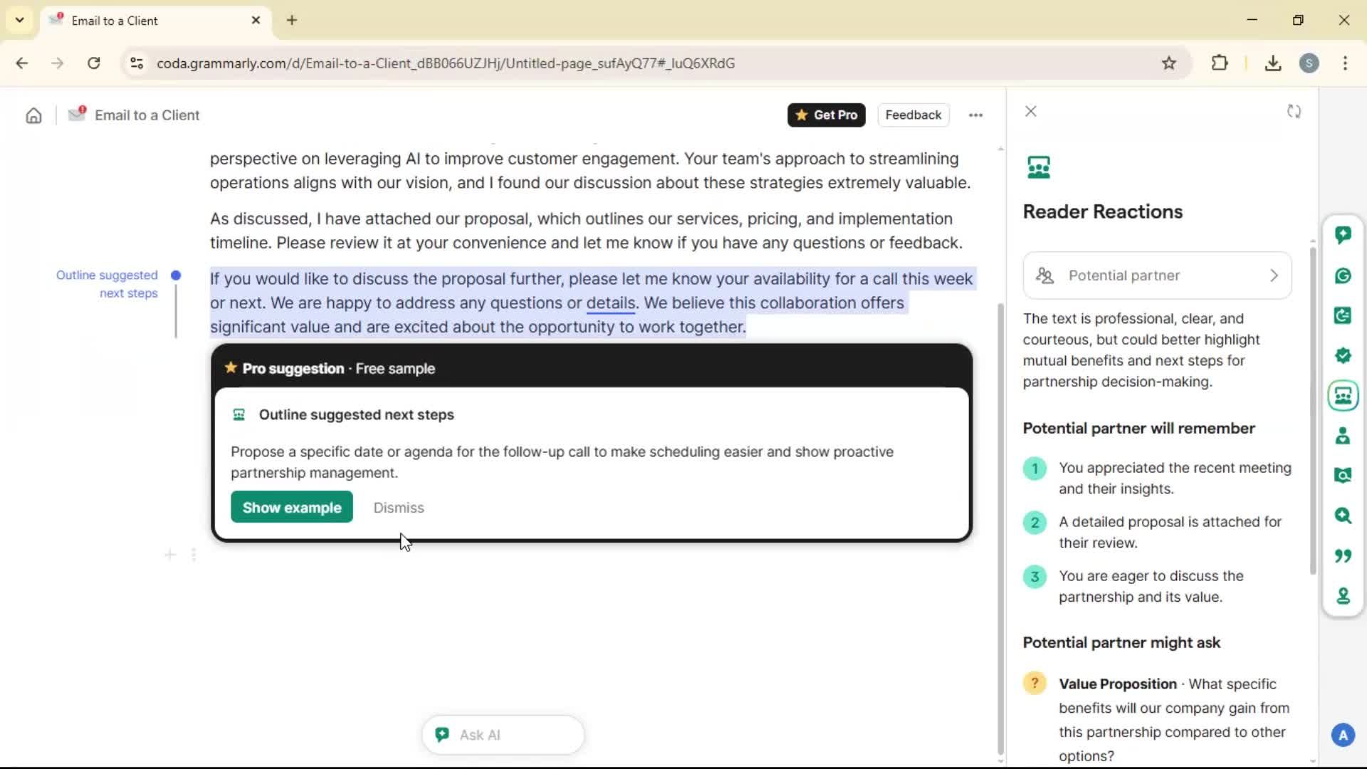 Creating a document screenshot