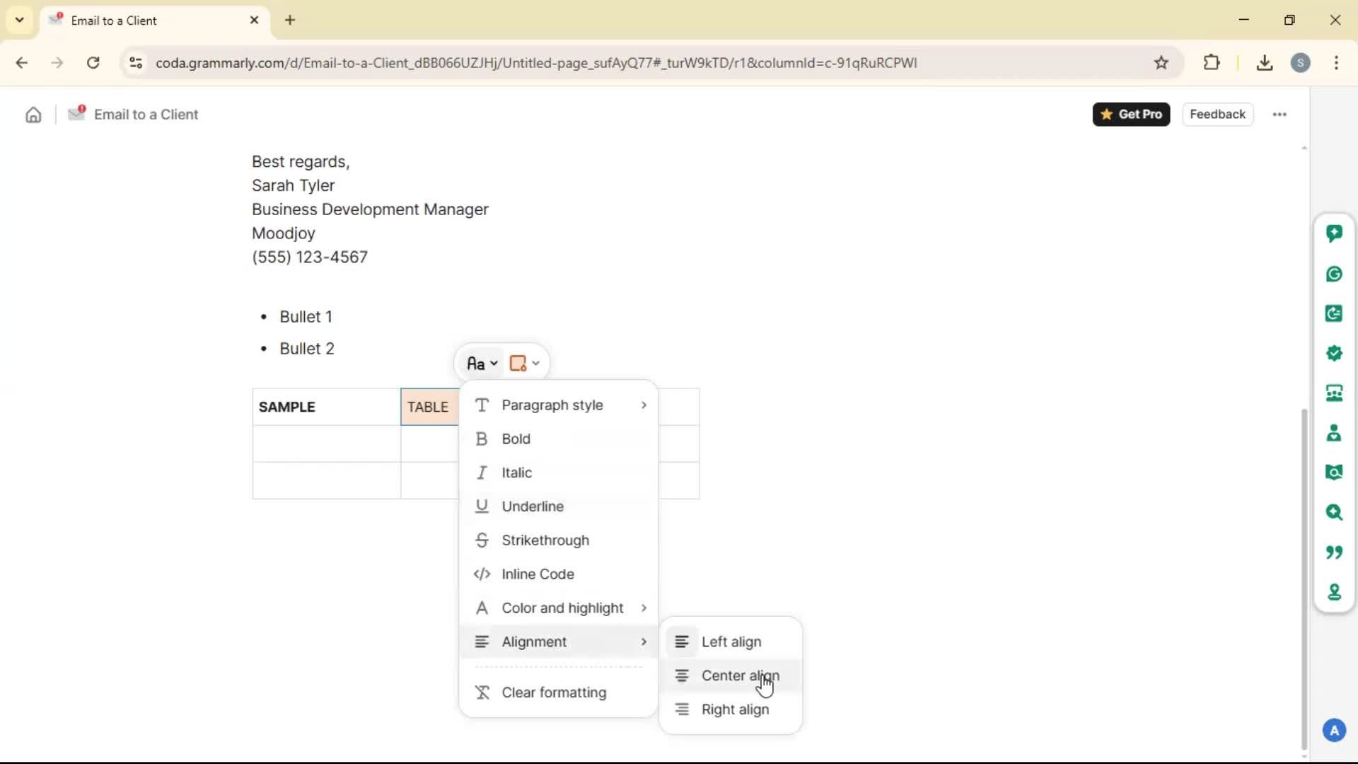 Creating a document screenshot