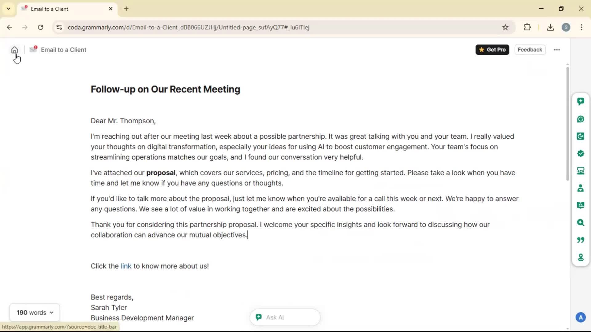 Creating a document screenshot