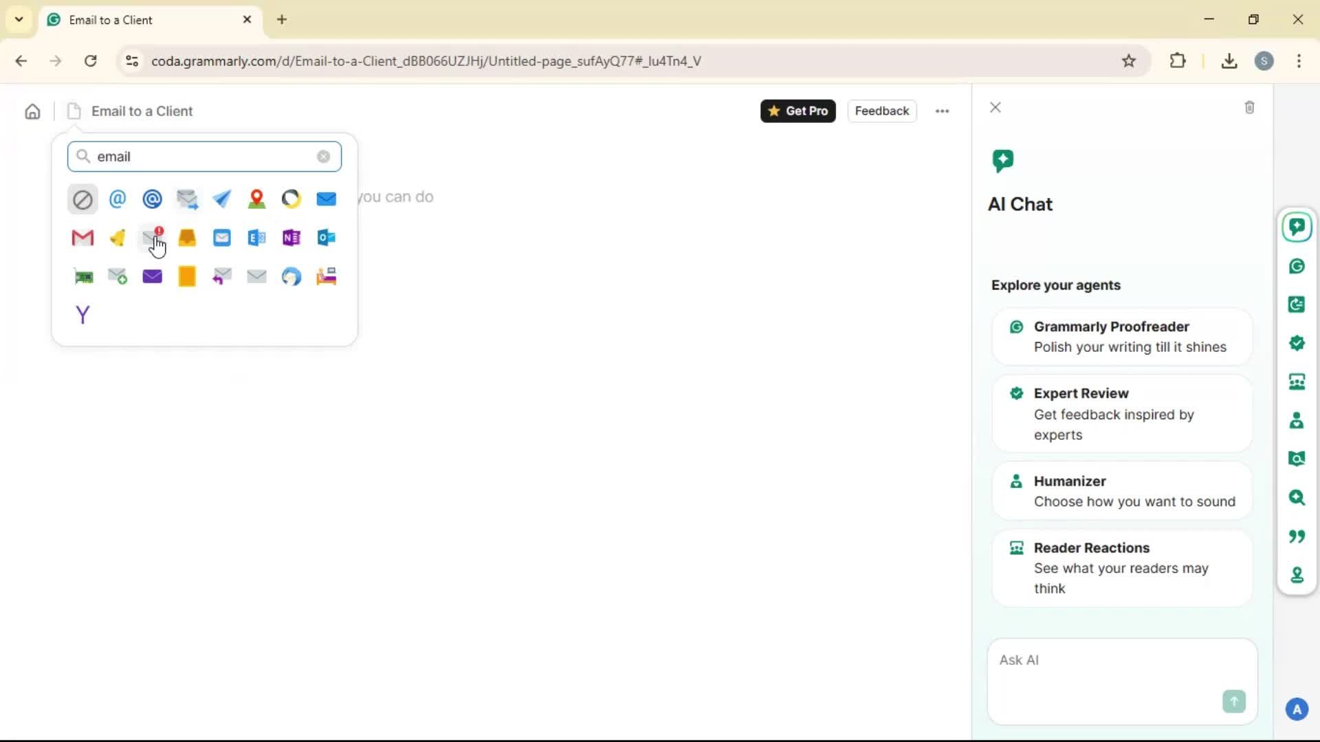 Creating a document screenshot