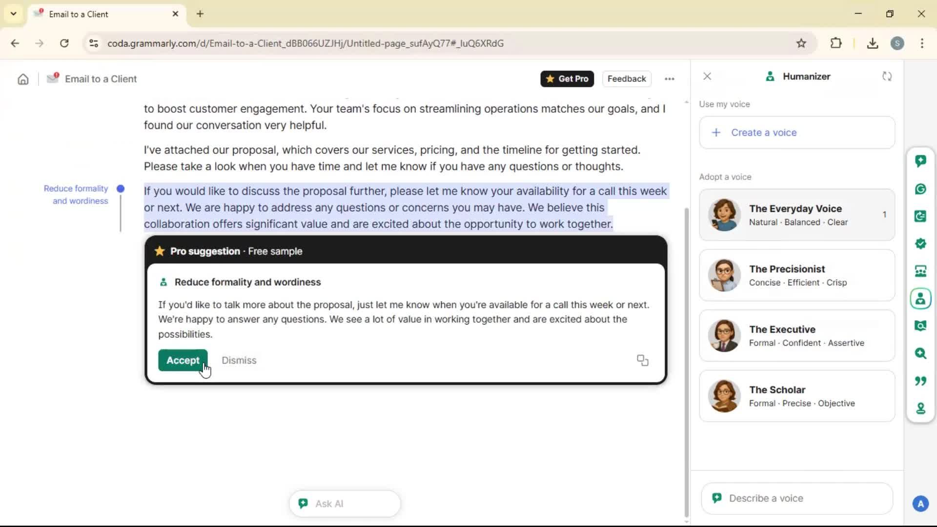Creating a document screenshot