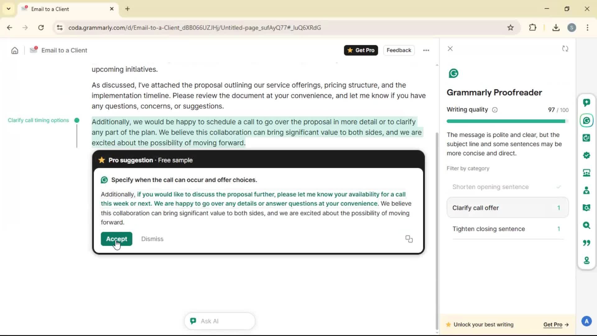 Creating a document screenshot