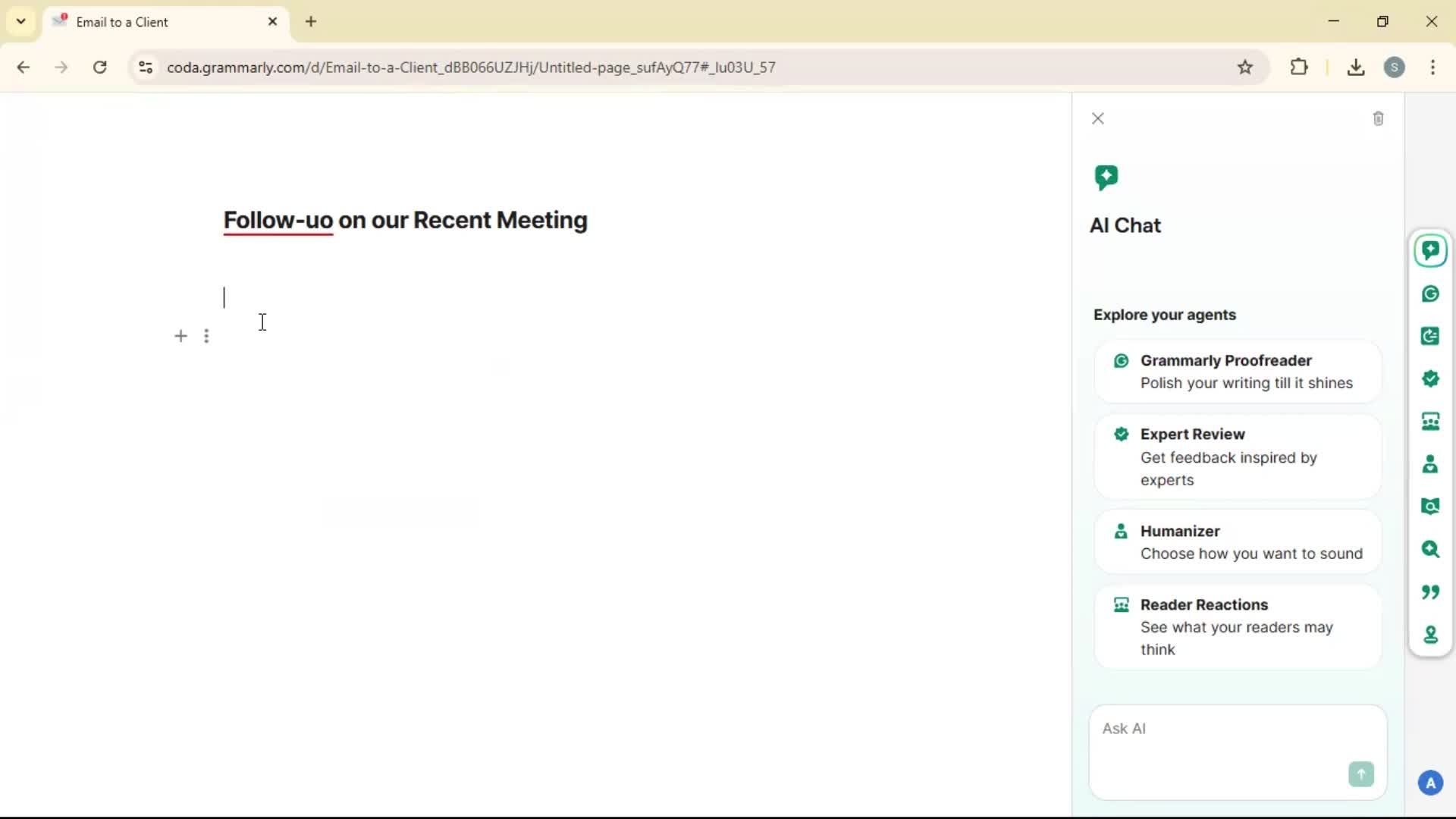 Creating a document screenshot