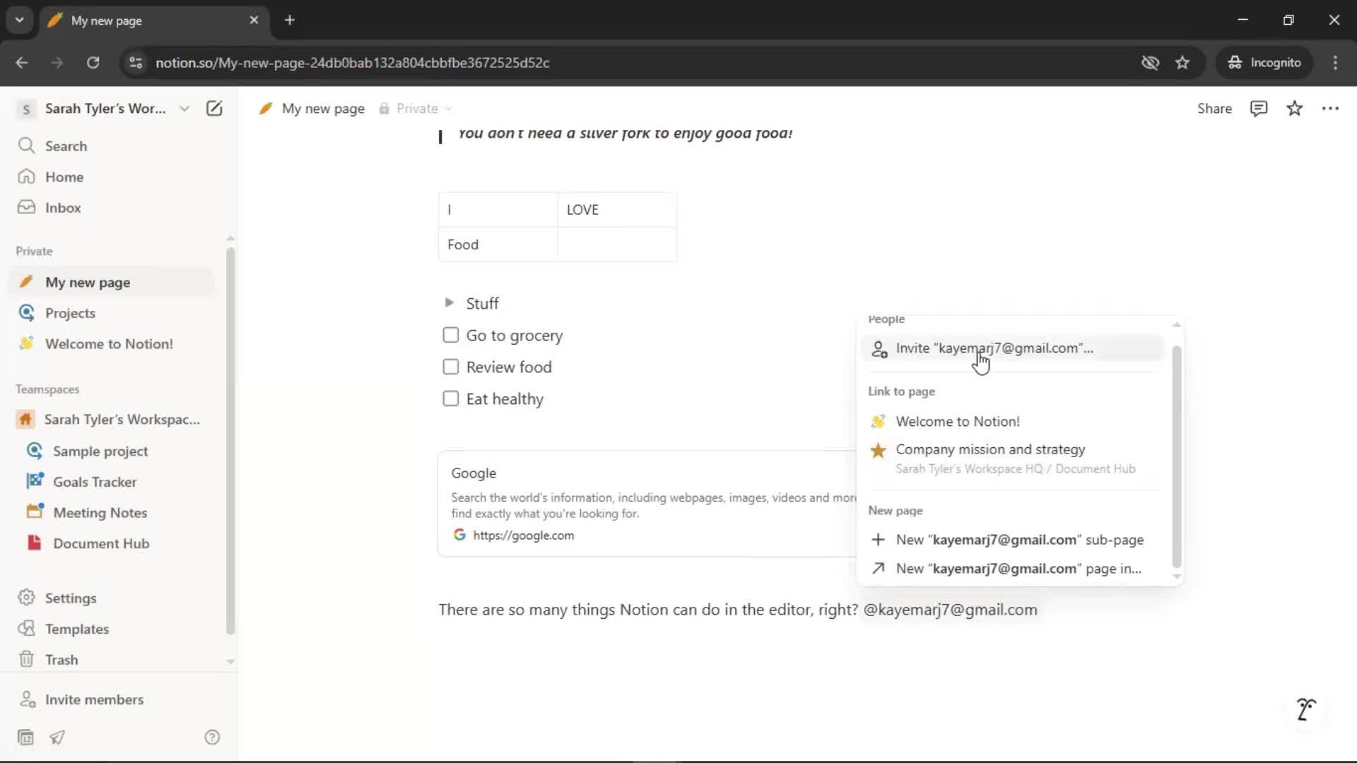 Creating a document screenshot