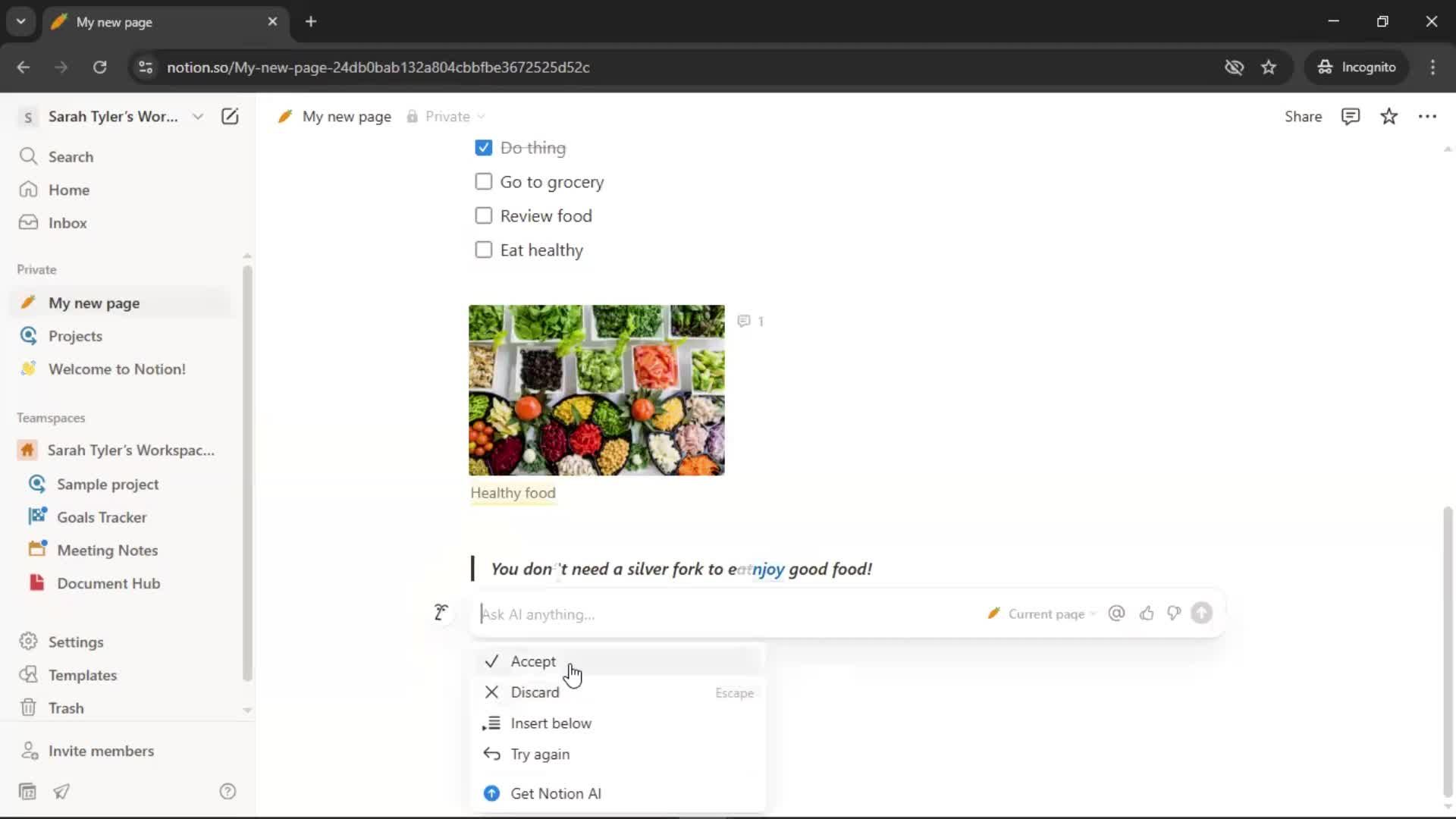 Creating a document screenshot