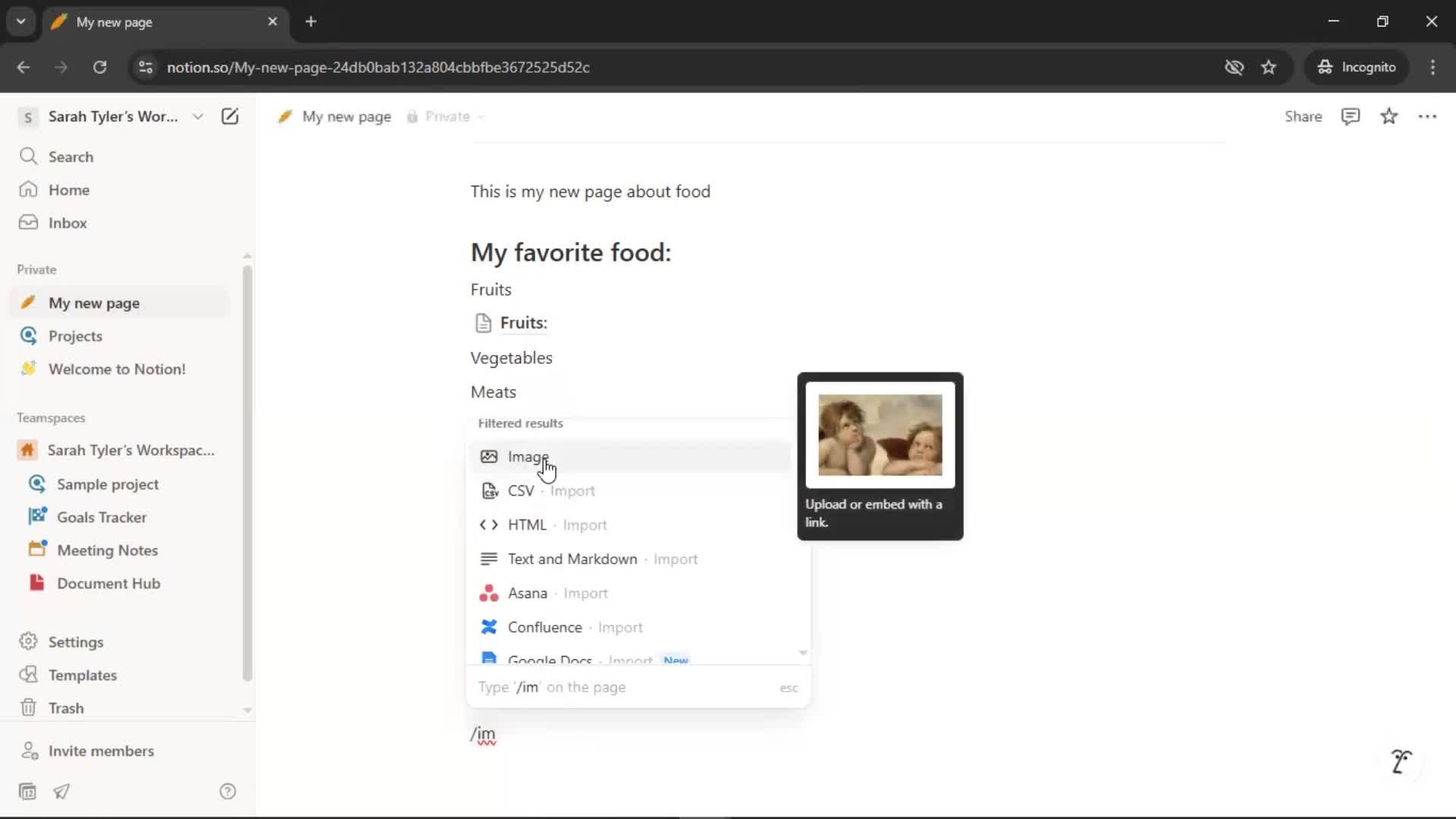 Creating a document screenshot