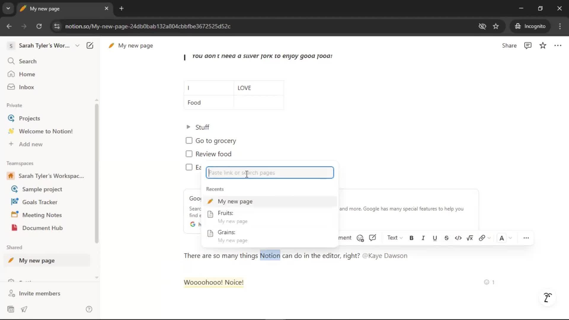 Creating a document screenshot
