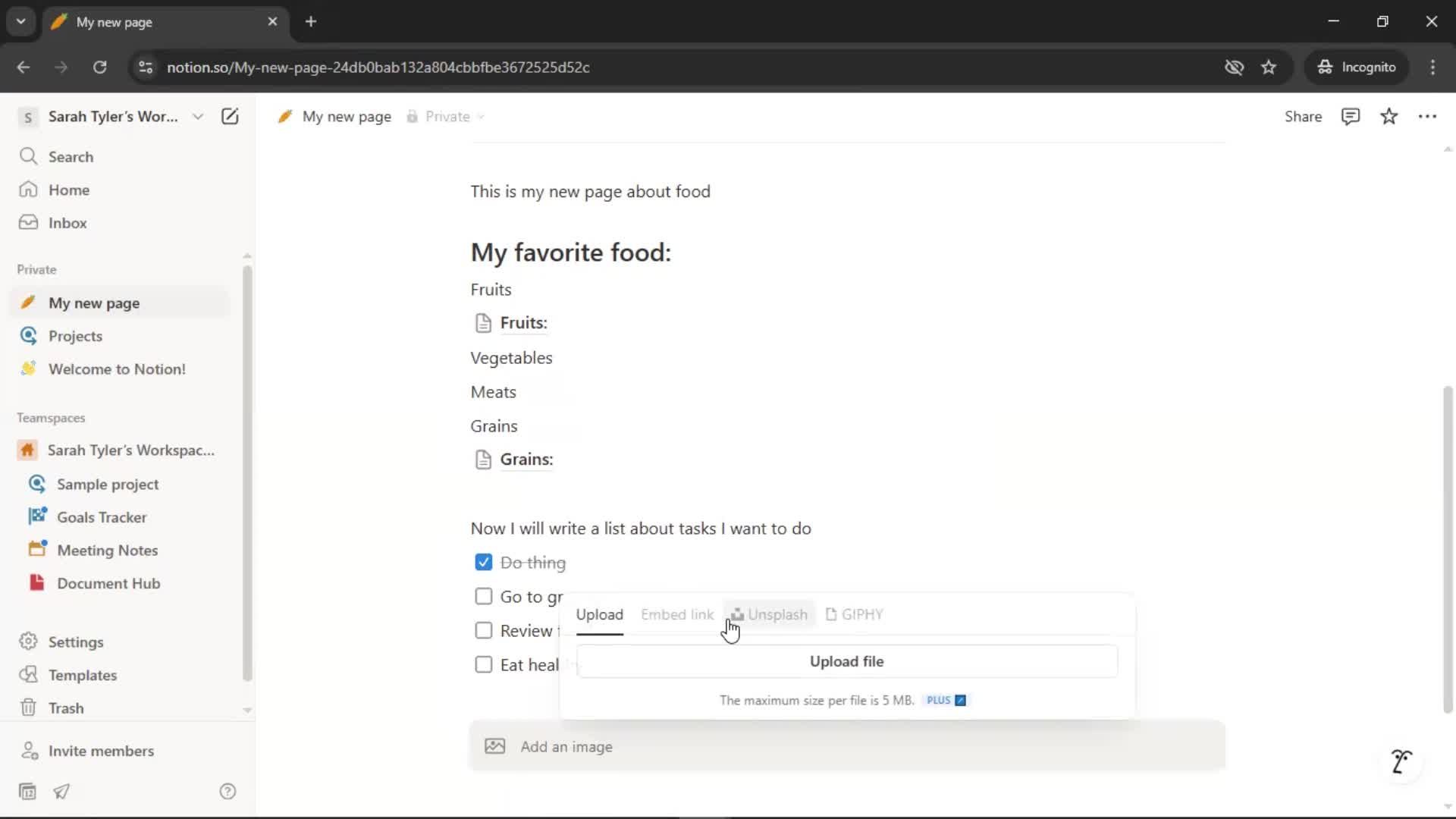 Creating a document screenshot