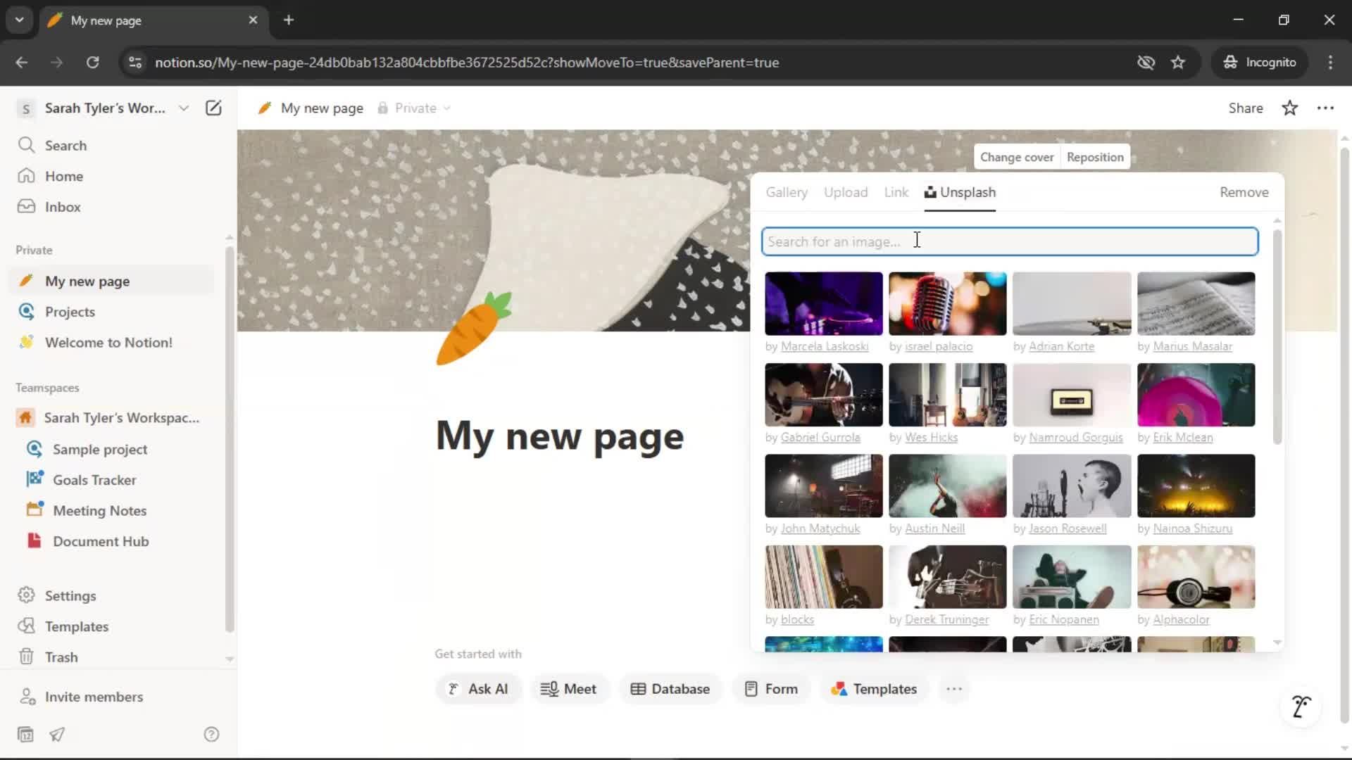 Creating a document screenshot