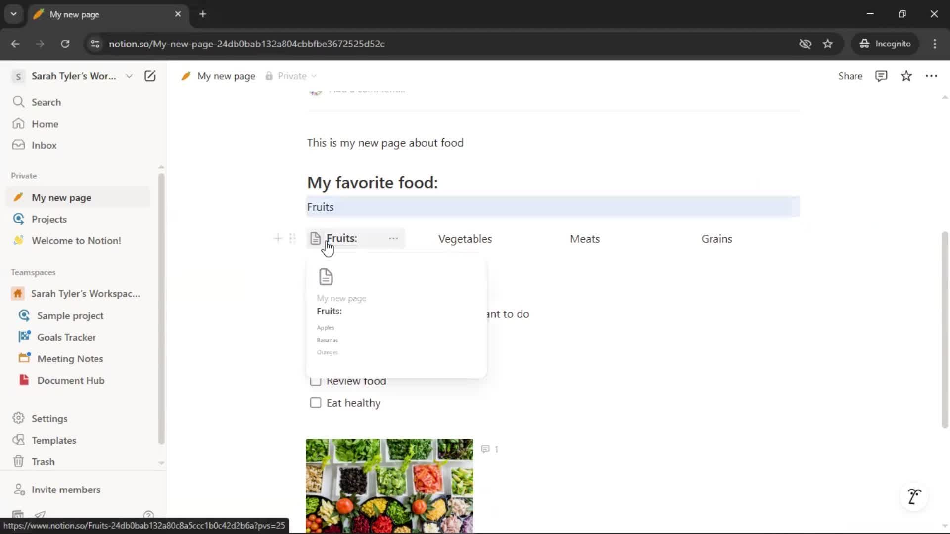 Creating a document screenshot