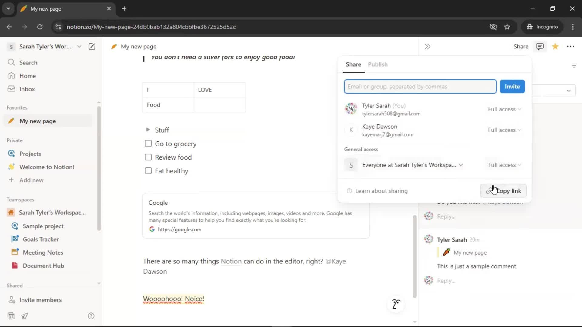 Creating a document screenshot